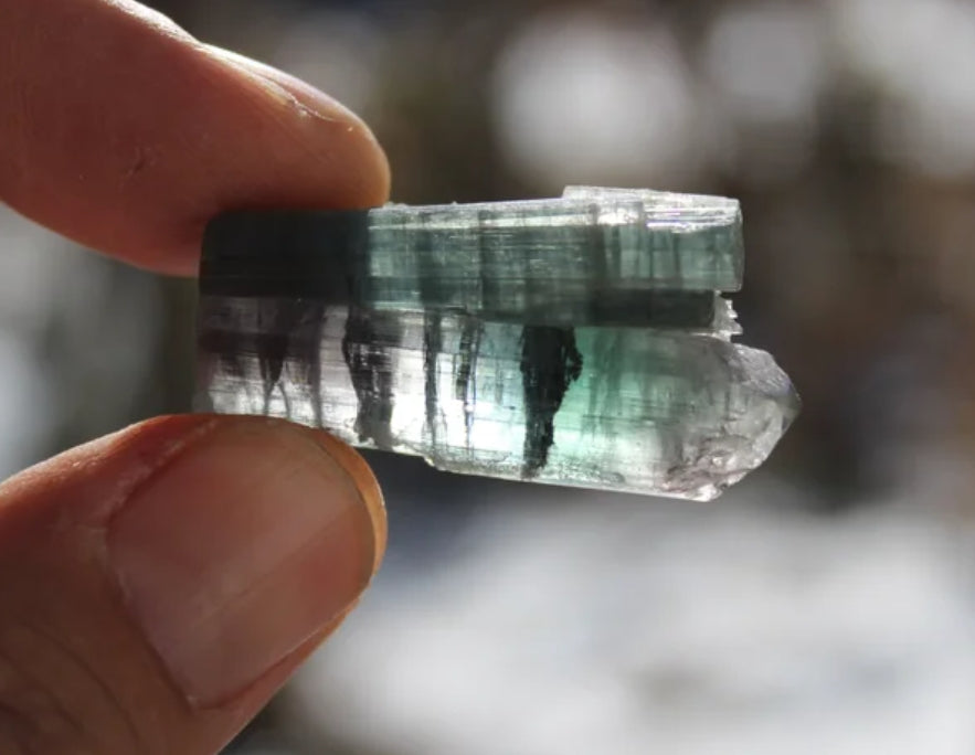 Pink, Purple, Blue and Green Tourmaline
