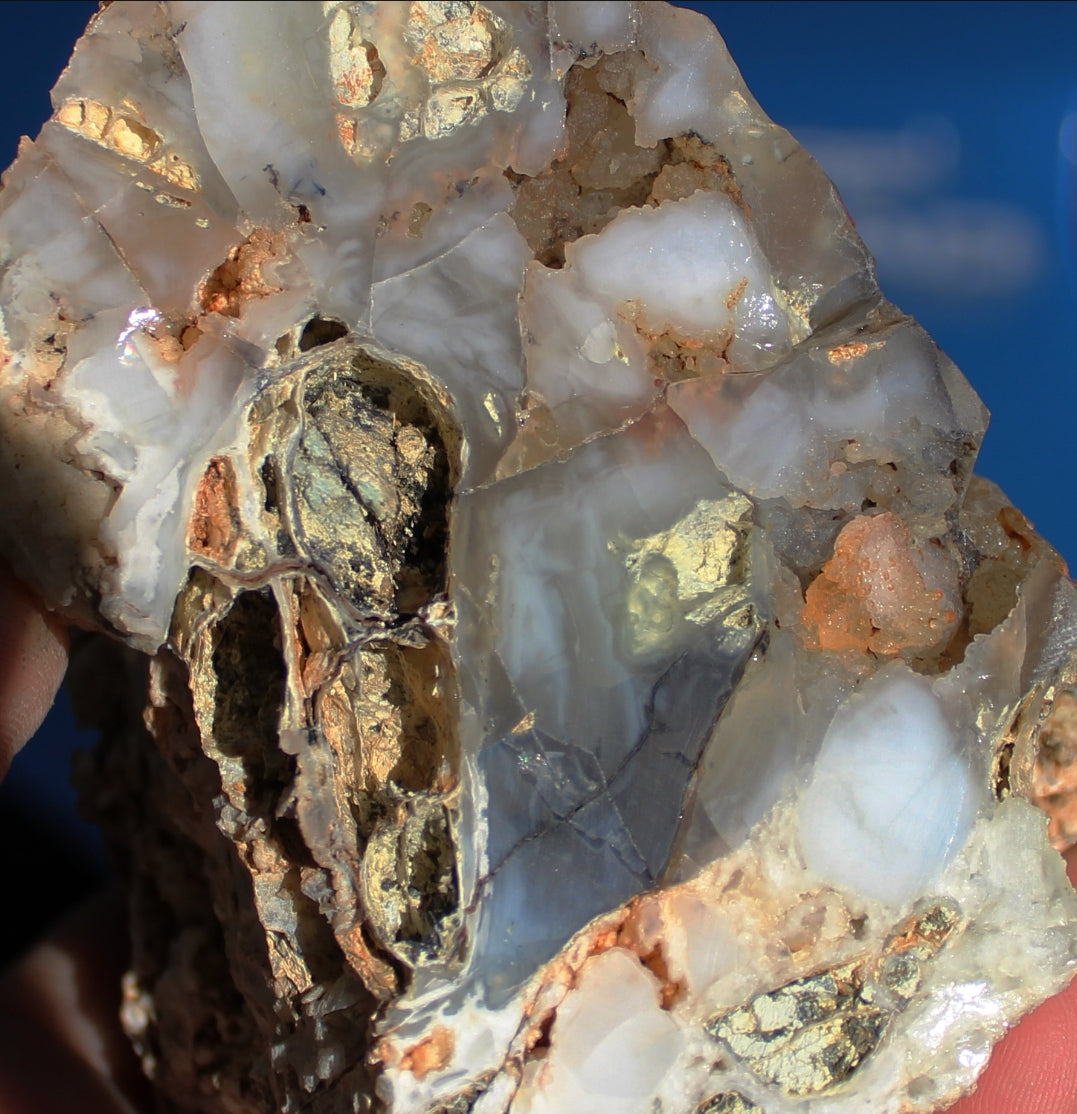 Mount Shasta Nebula Opal One Side Polished