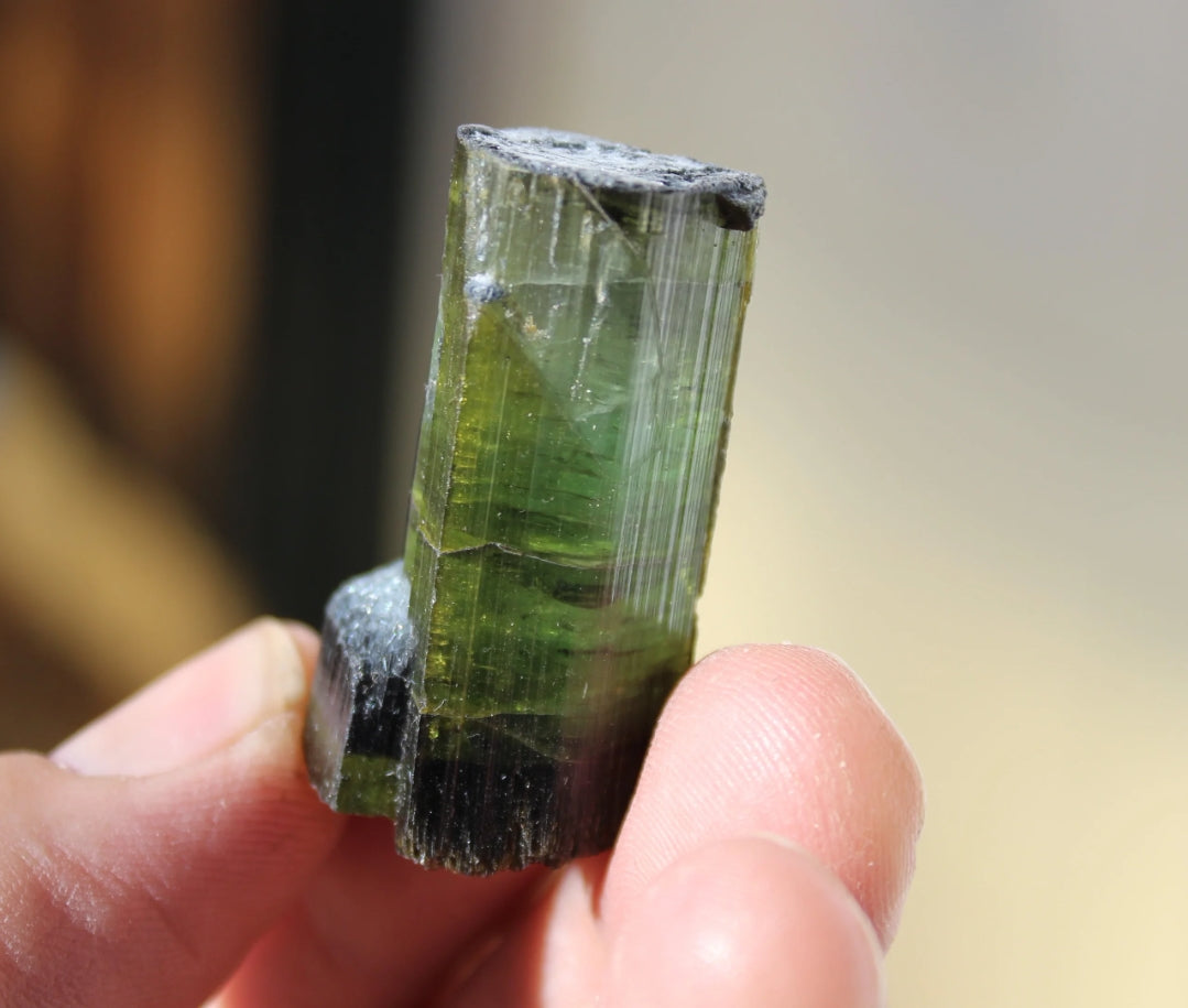 Green, Black and Purple Tourmaline