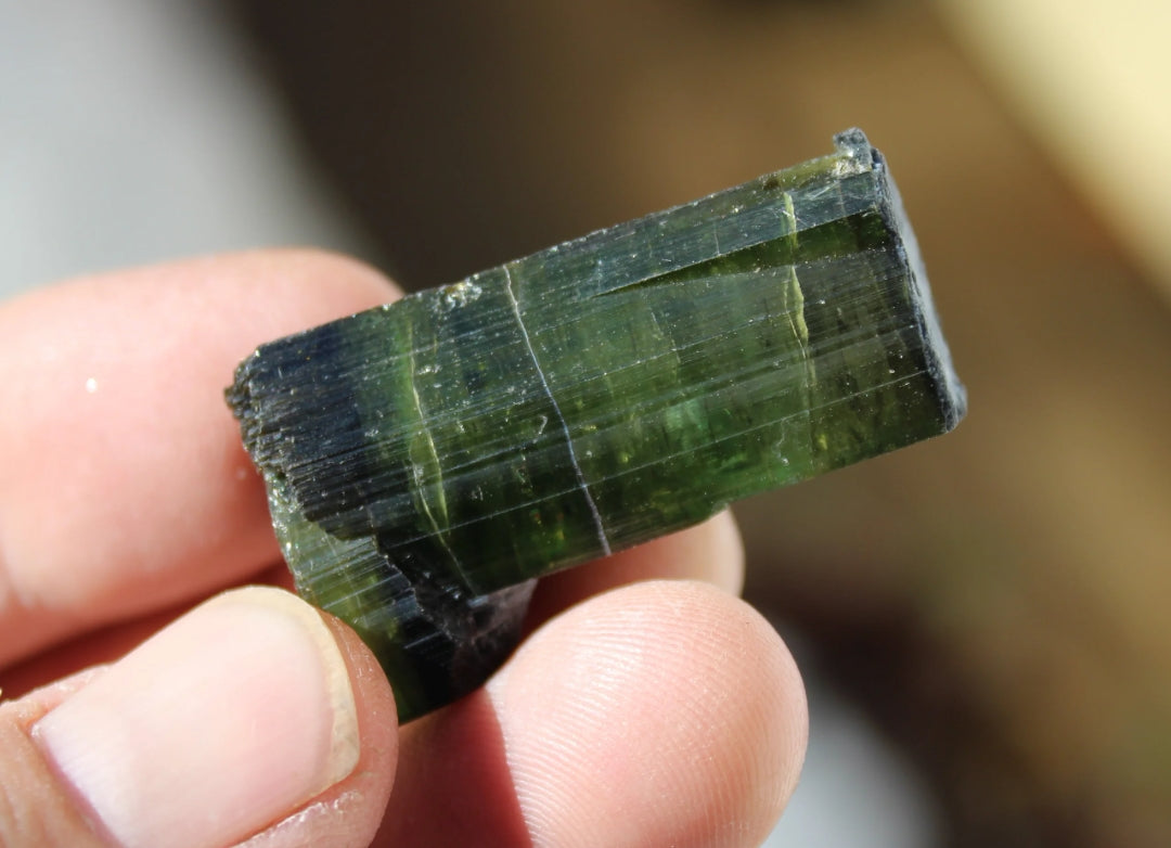 Green, Black and Purple Tourmaline