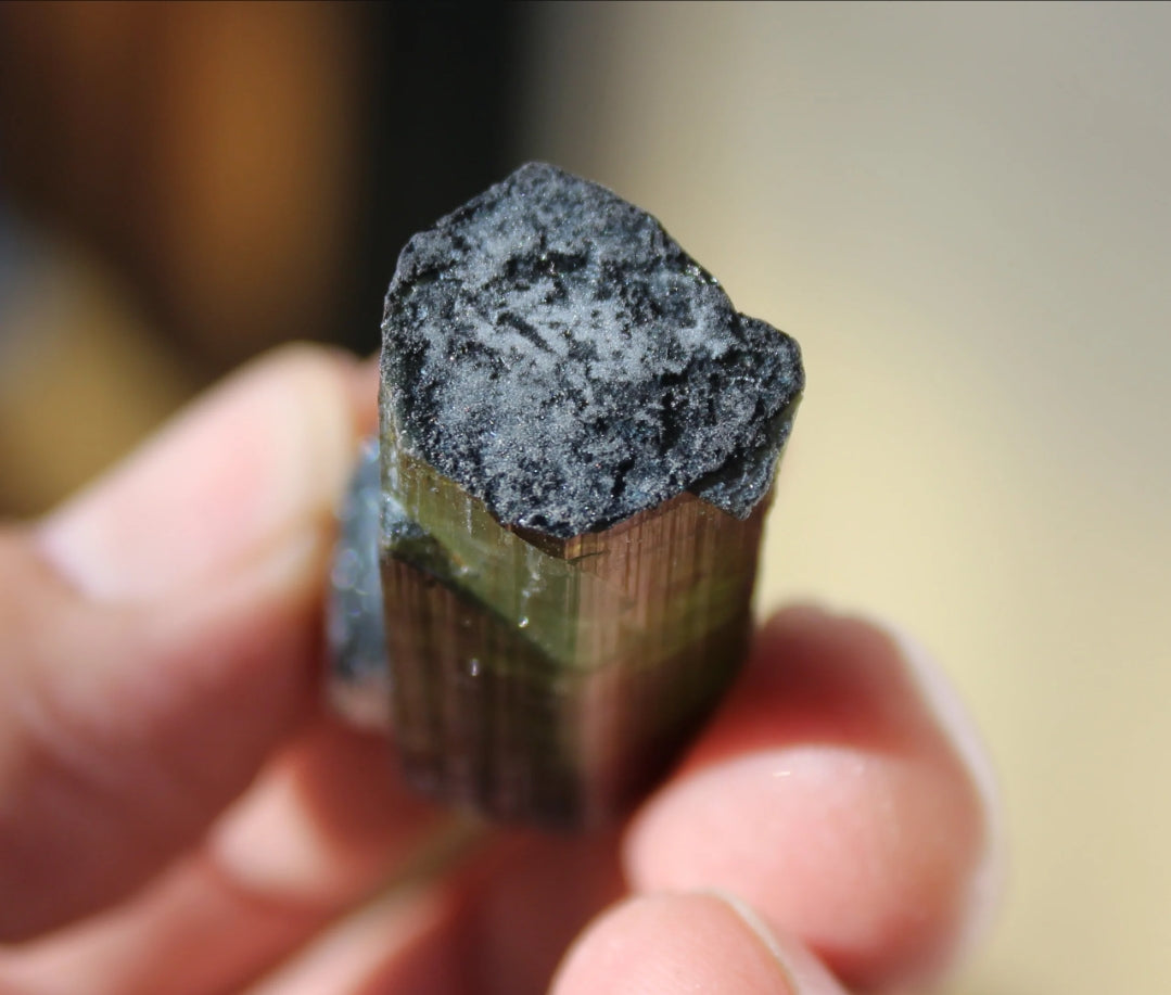 Green, Black and Purple Tourmaline