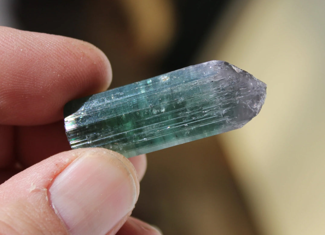 Purple, Green and Blue Tourmaline
