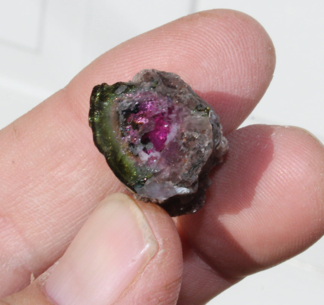 Watermelon Tourmaline with Lepidolite