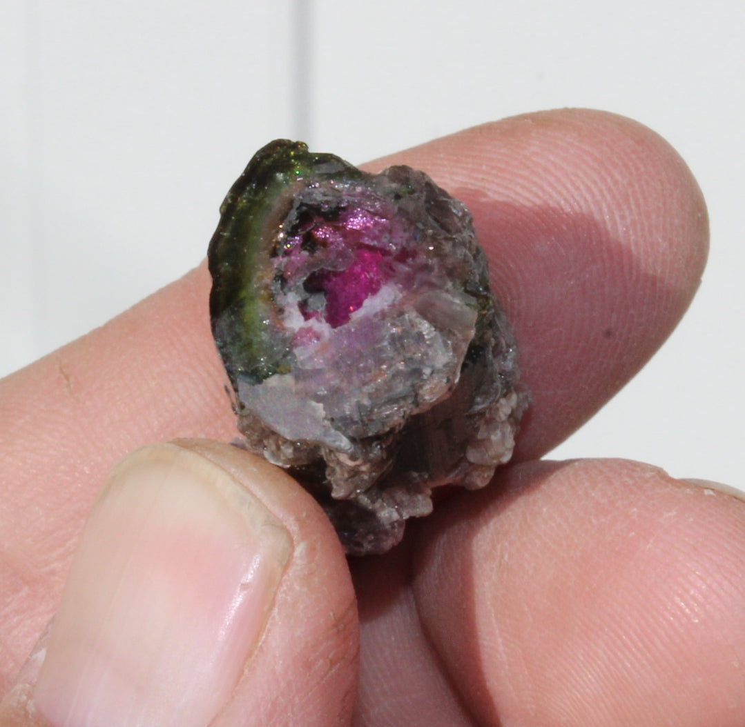 Watermelon Tourmaline with Lepidolite