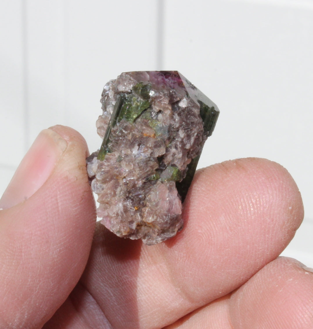 Watermelon Tourmaline with Lepidolite