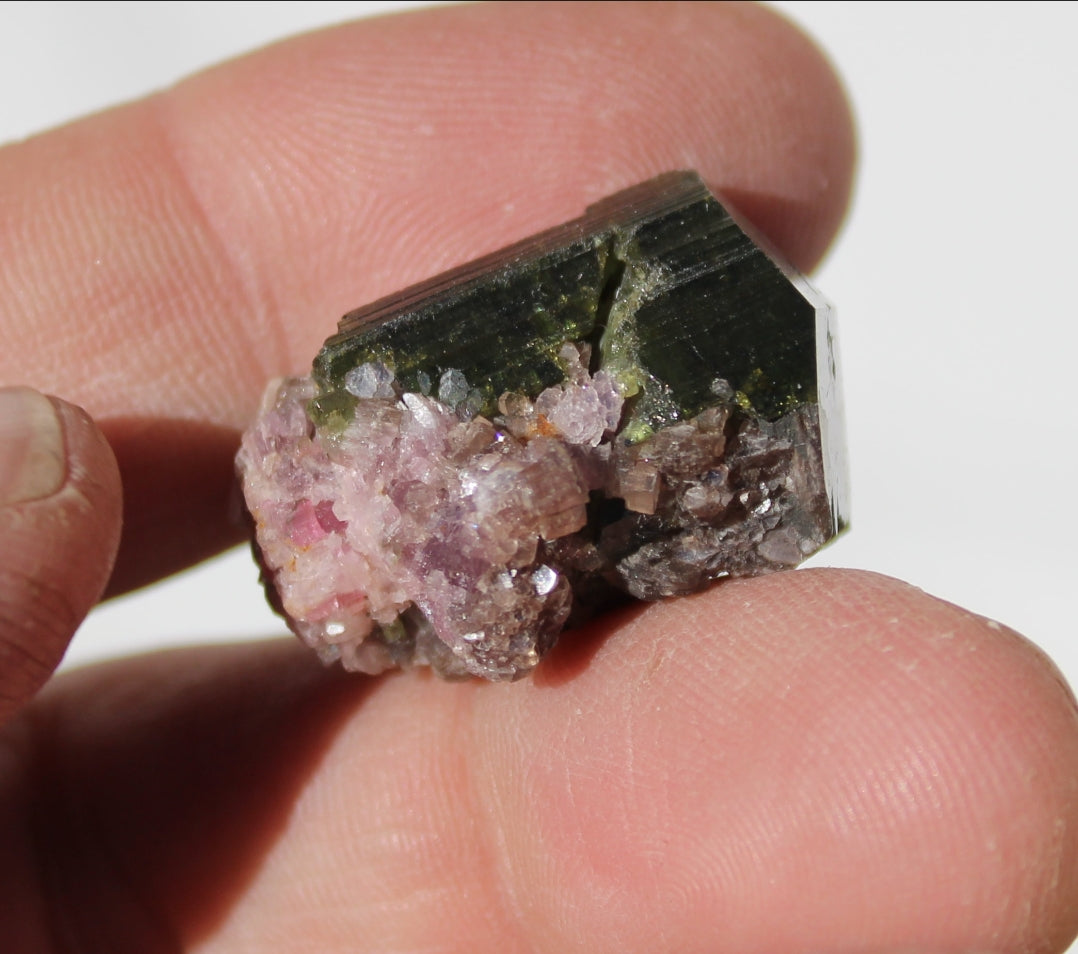 Watermelon Tourmaline with Lepidolite