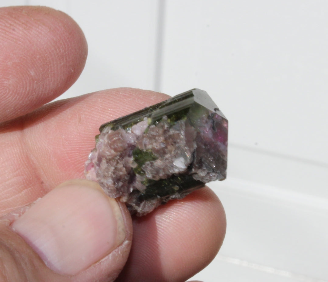 Watermelon Tourmaline with Lepidolite
