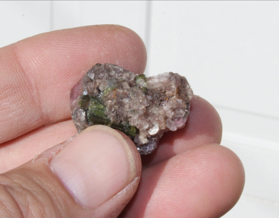 Watermelon Tourmaline with Lepidolite