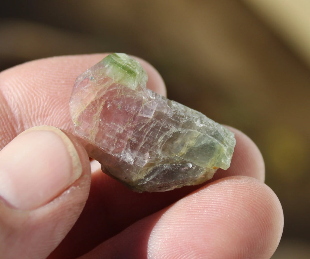 Pink and Green Tourmaline