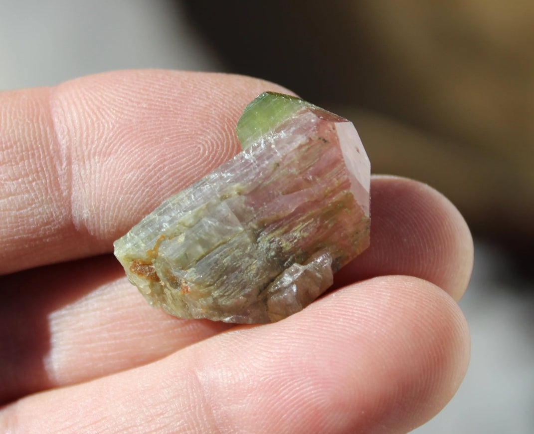 Pink and Green Tourmaline