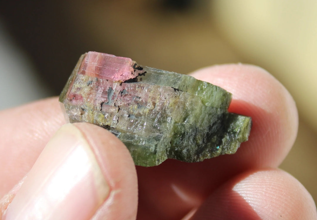 Pink and Green Tourmaline
