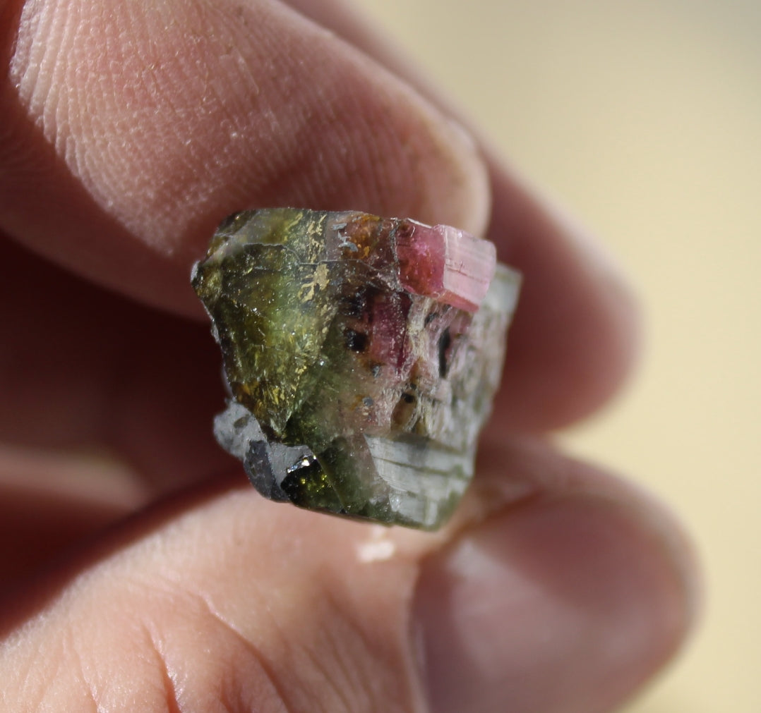 Pink and Green Tourmaline