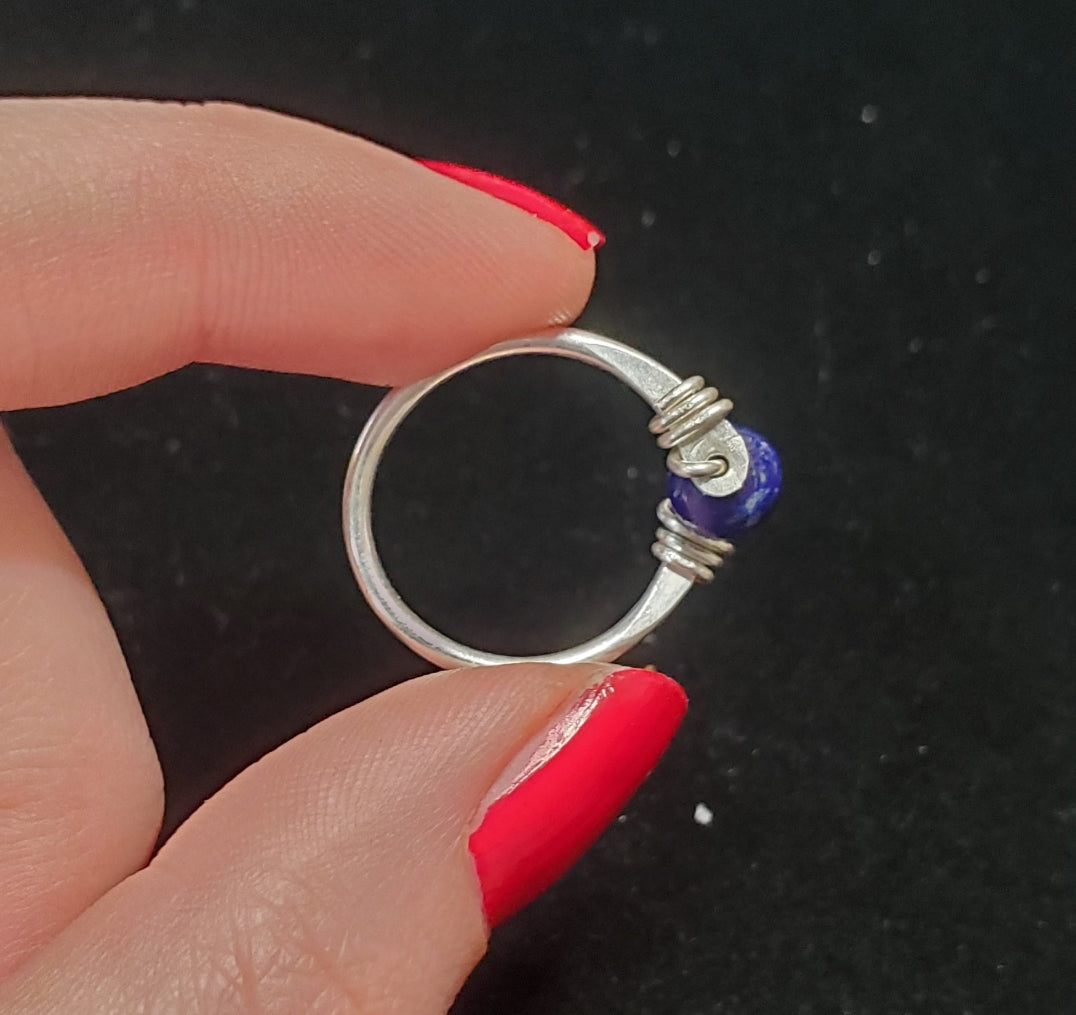 Handmade Lapis Lazuli Silver Ring