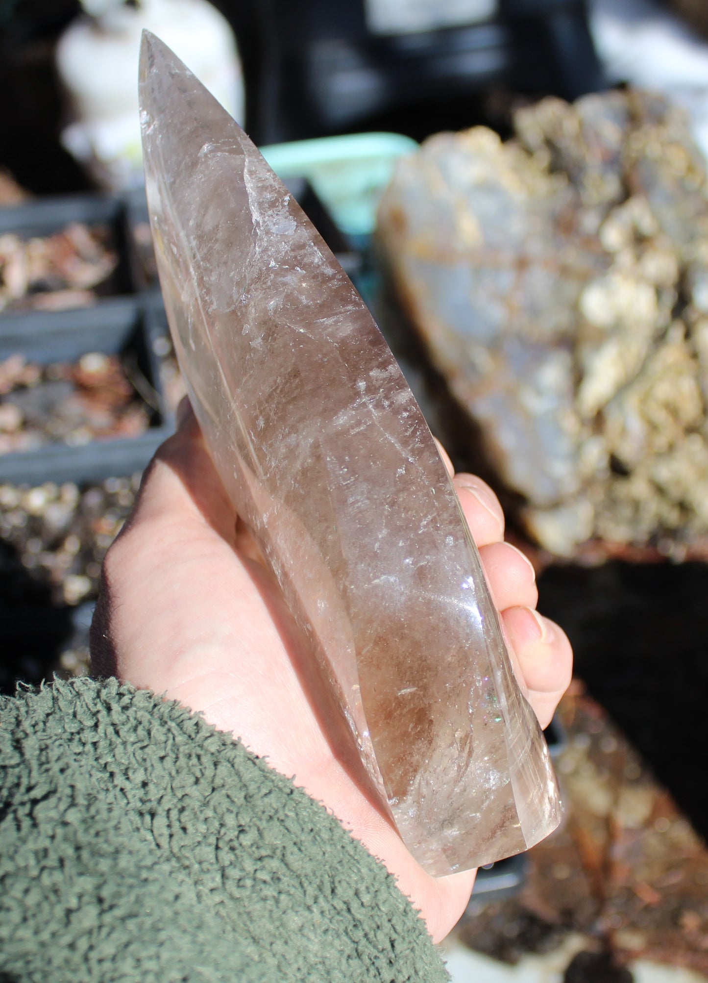 Smokey Quartz Polished Tower