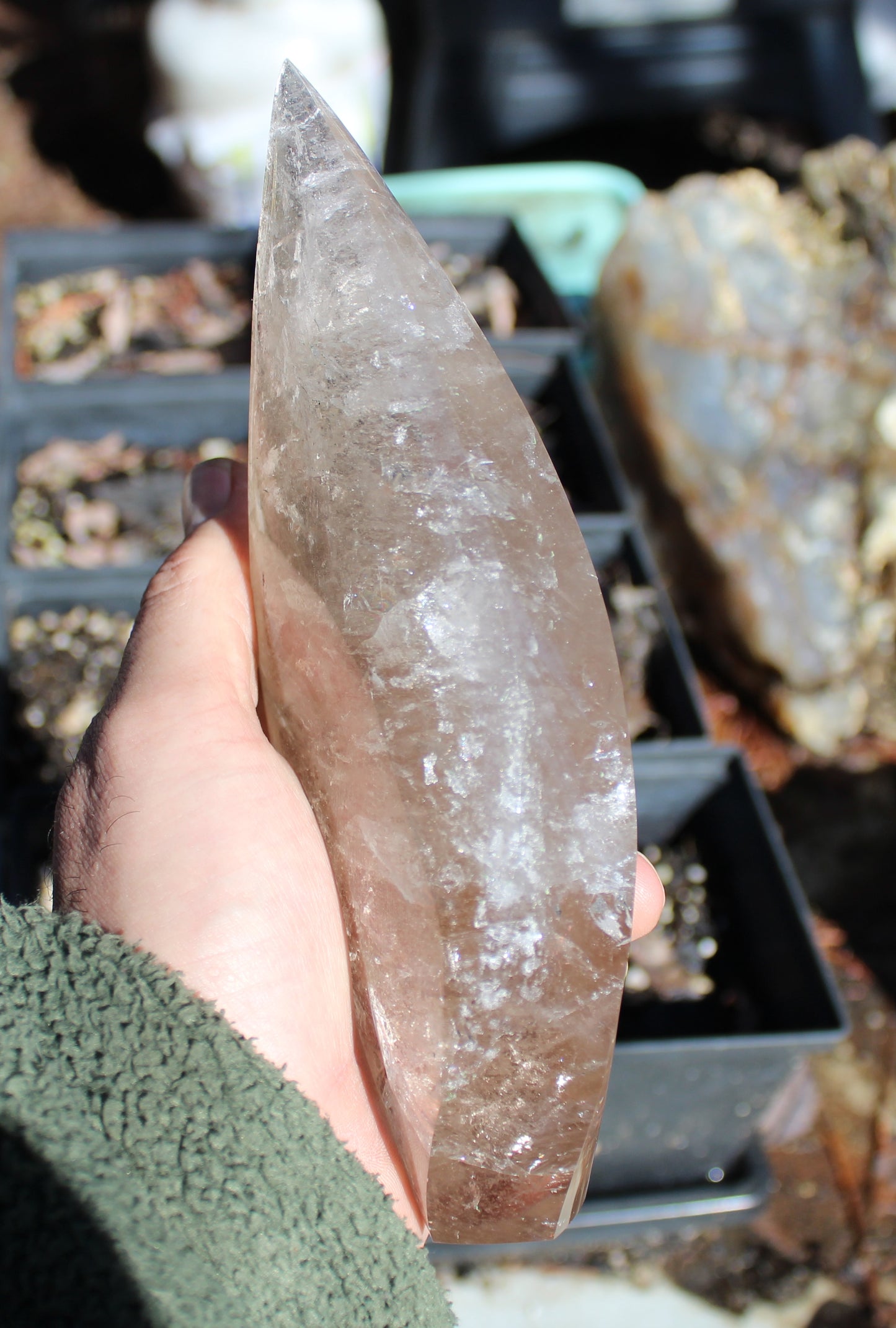 Smokey Quartz Polished Tower