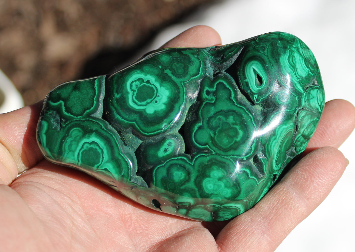 Malachite Polished Stone High Grade