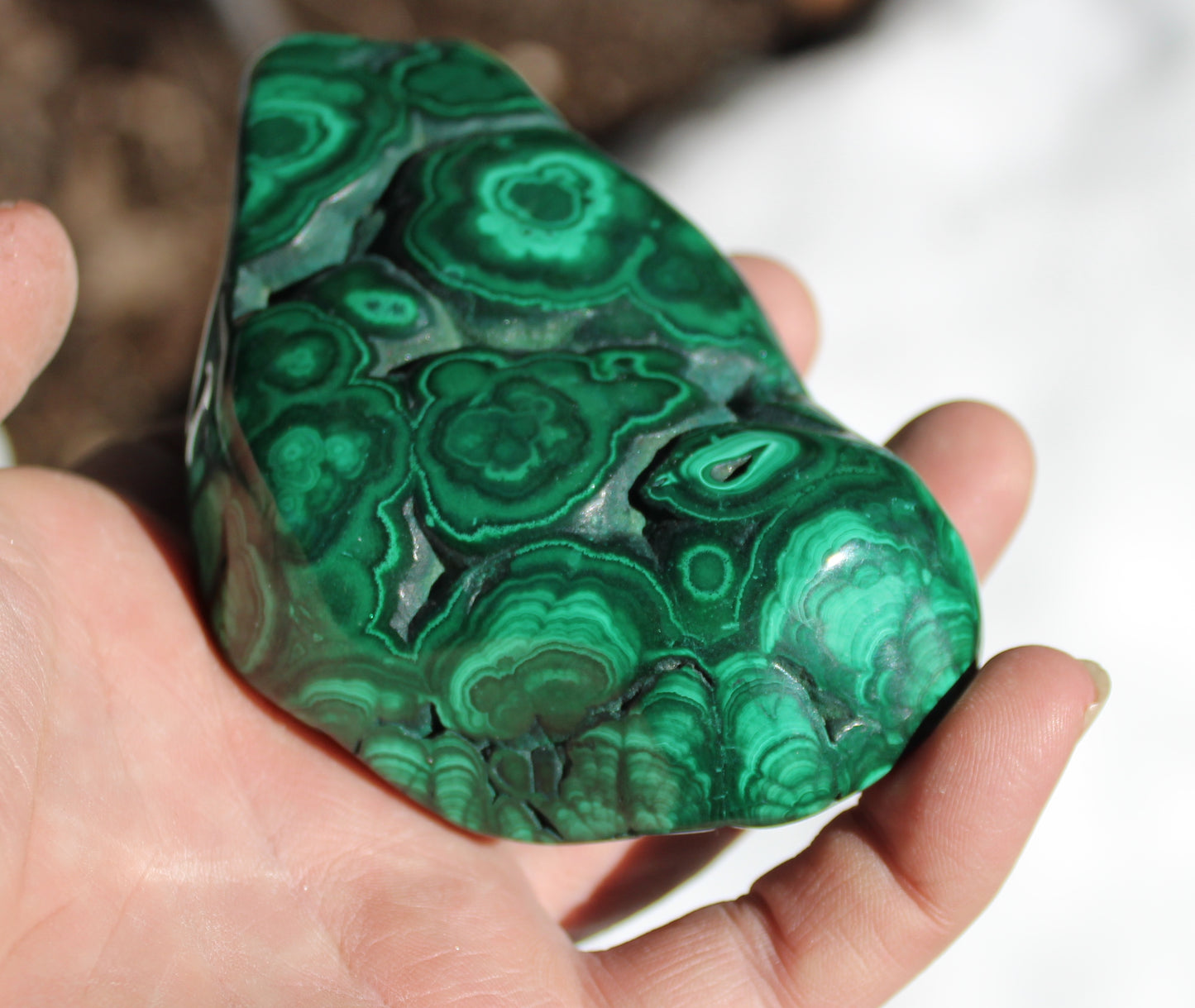 Malachite Polished Stone High Grade
