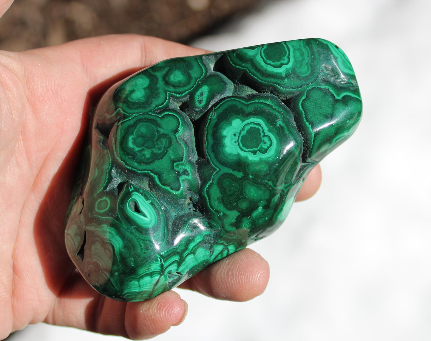 Malachite Polished Stone High Grade