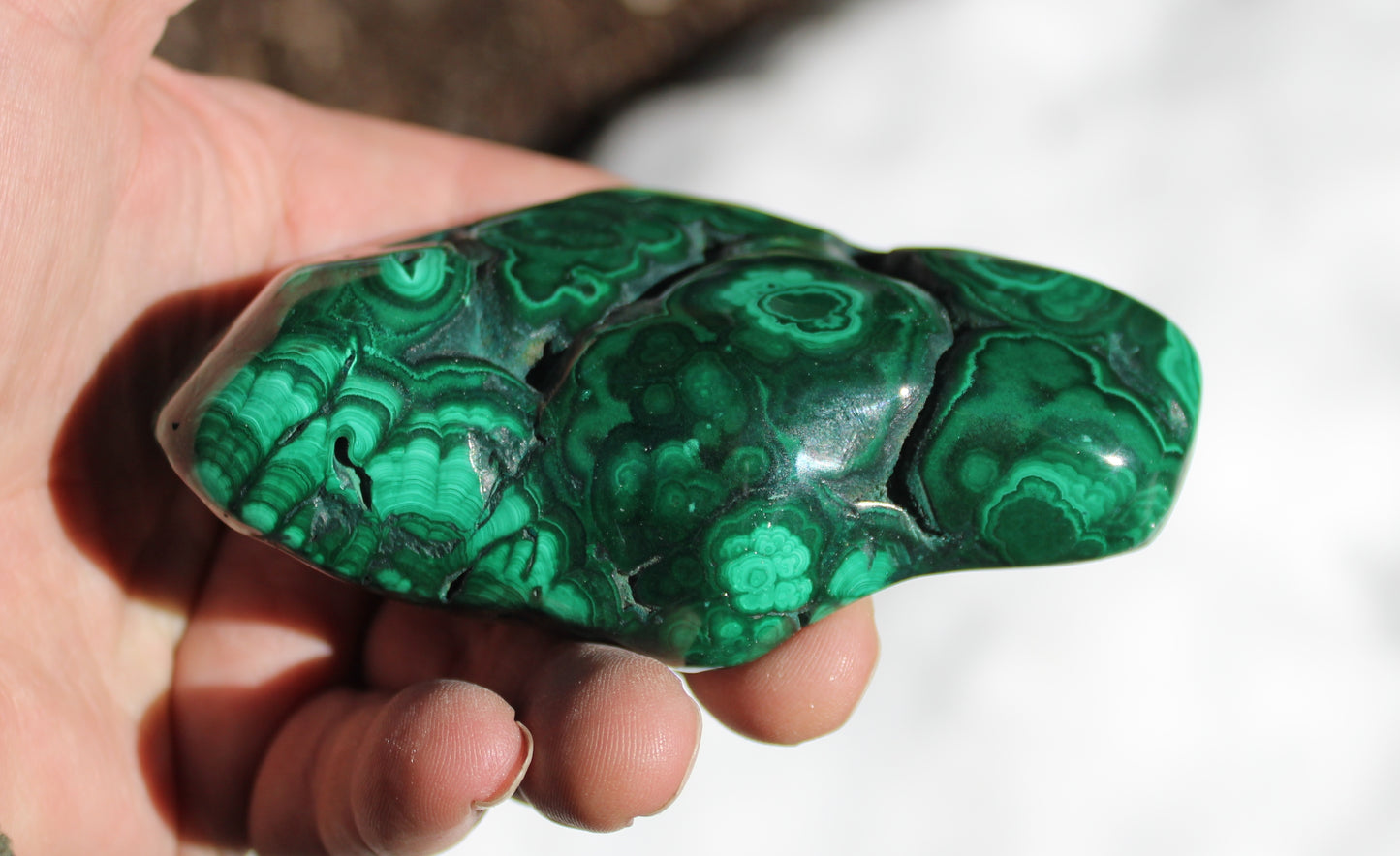 Malachite Polished Stone High Grade