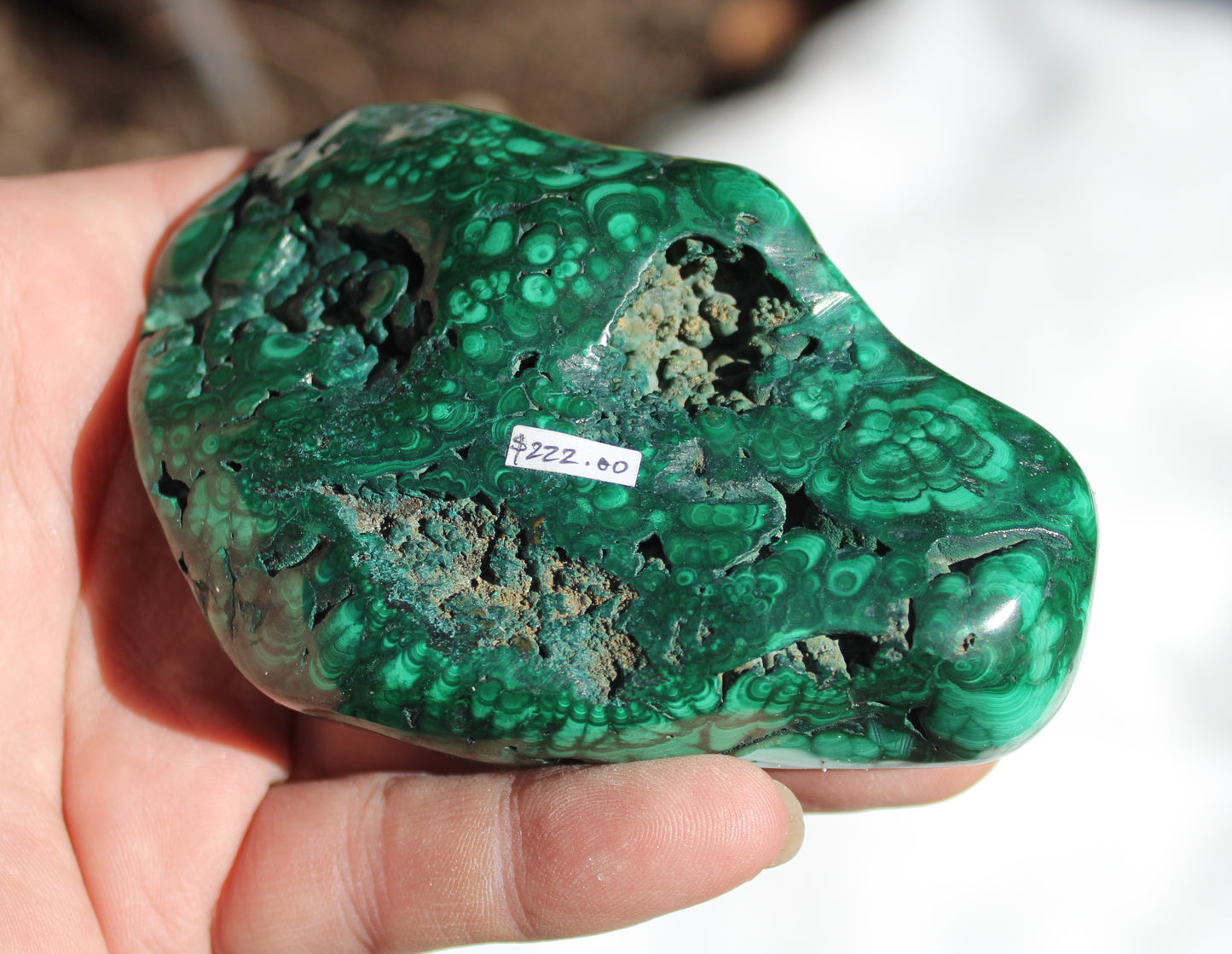Malachite Polished Stone High Grade