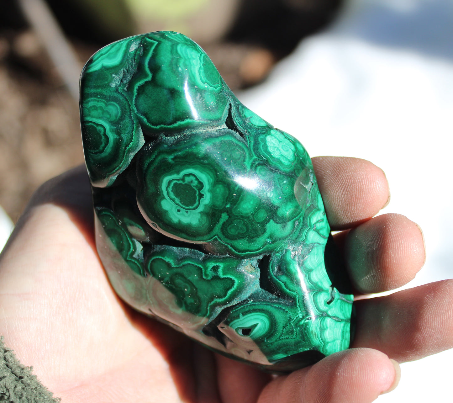 Malachite Polished Stone High Grade