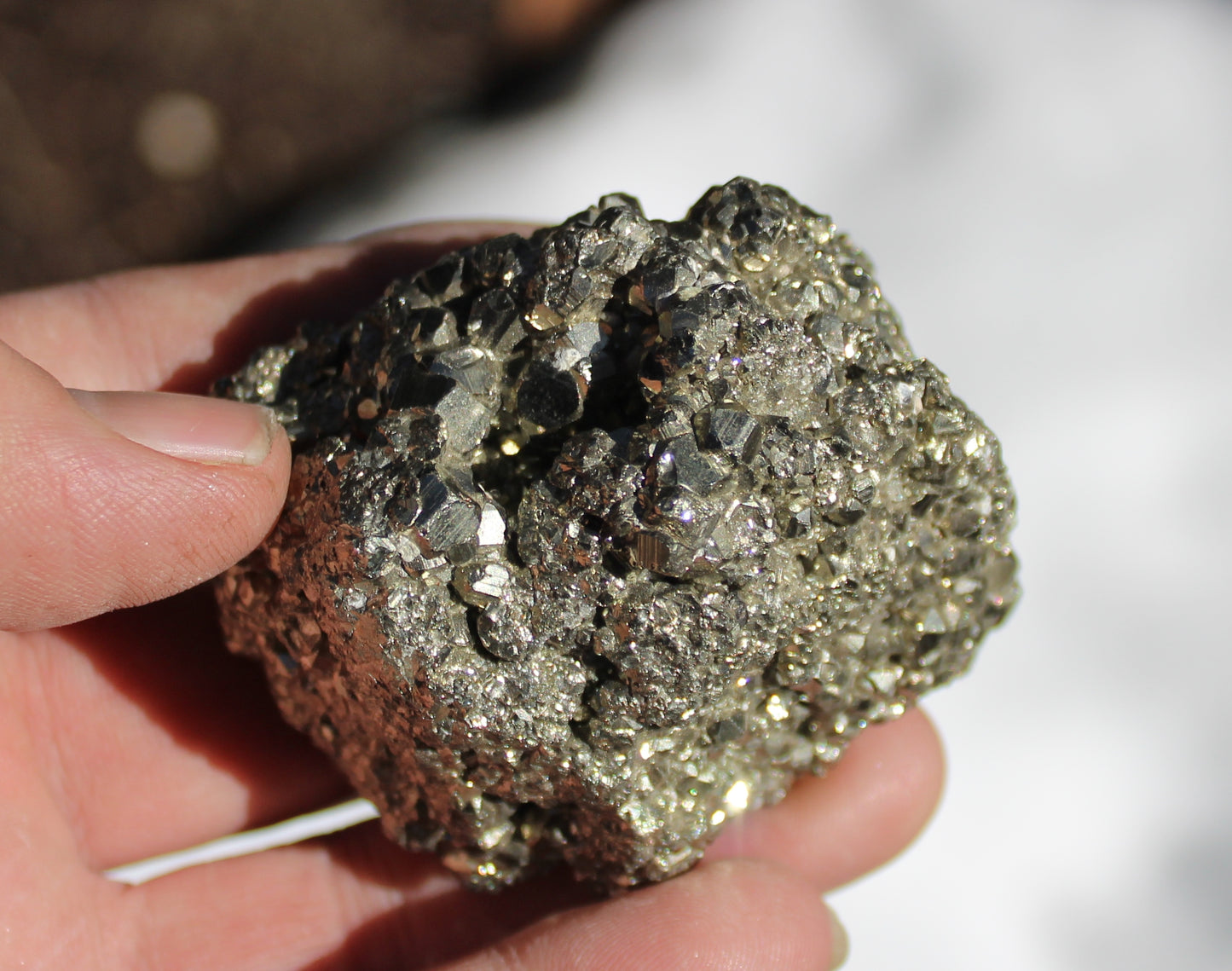 Pyrite Crystal Cluster