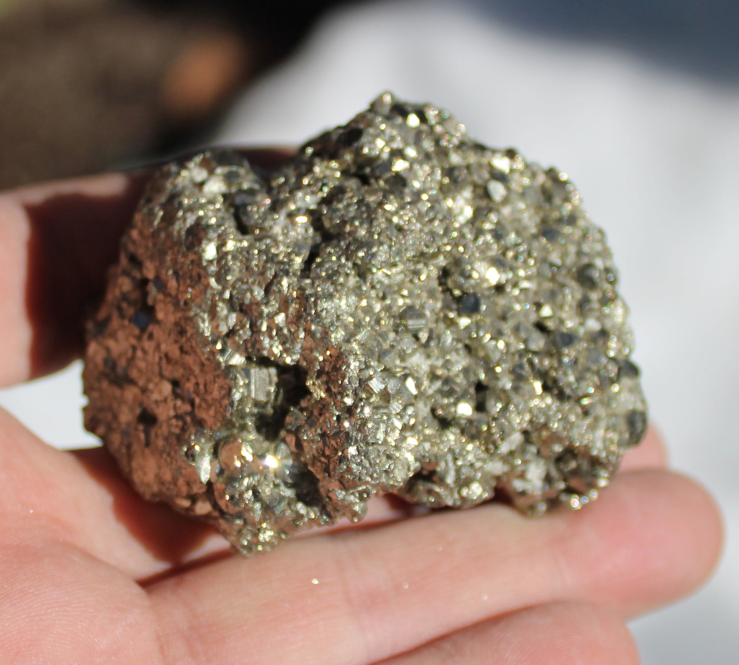 Pyrite Crystal Cluster