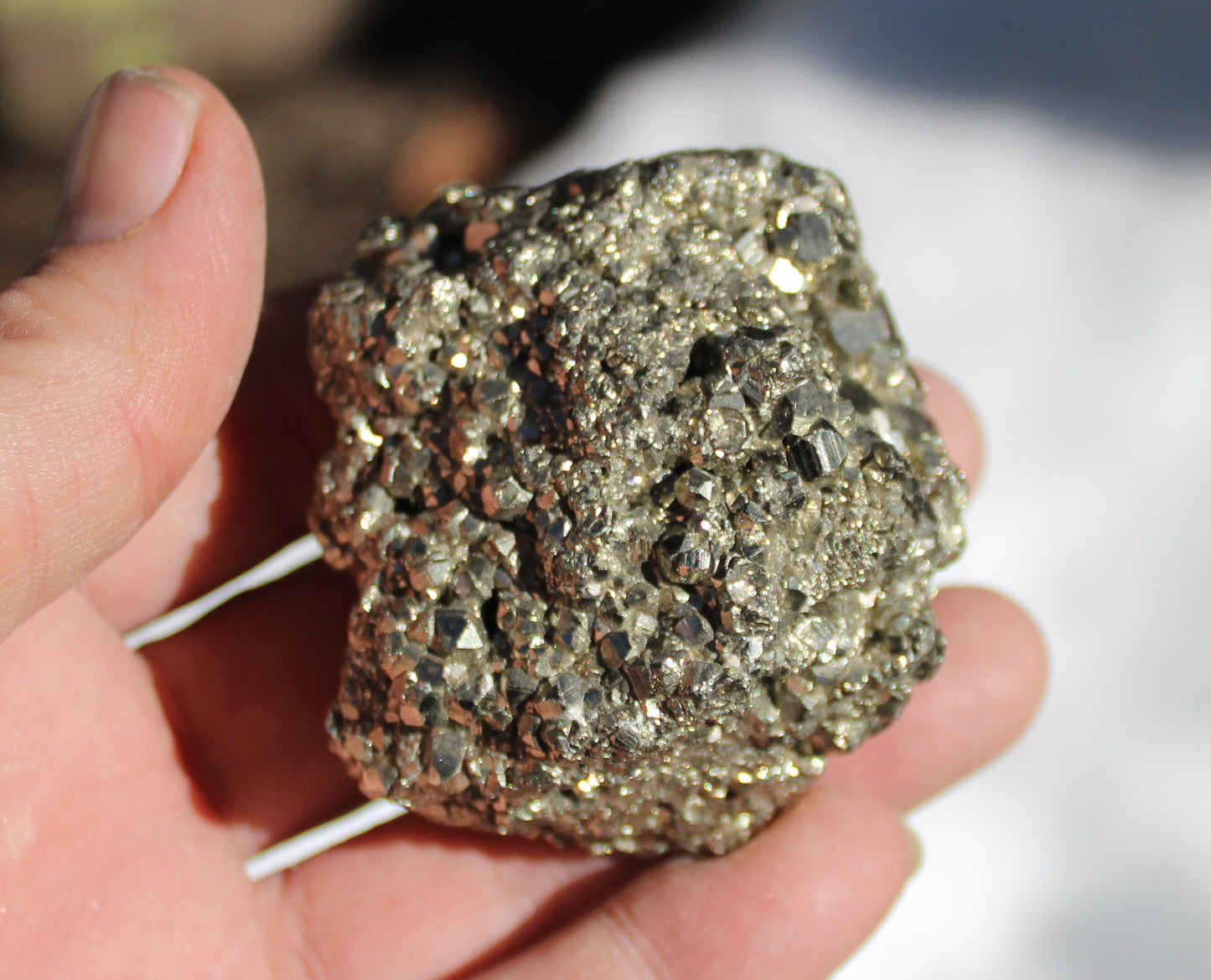 Pyrite Crystal Cluster