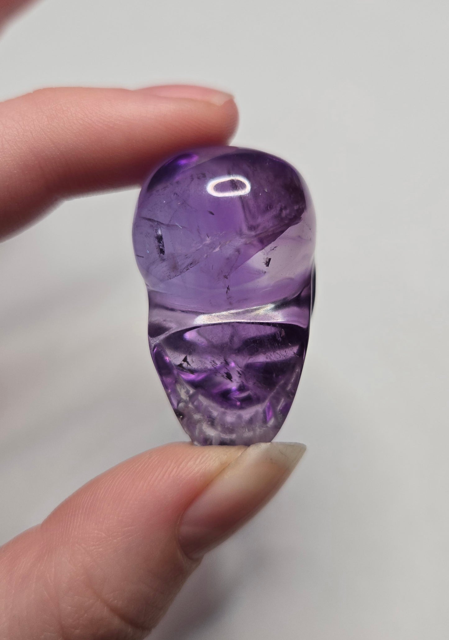 Amethyst Skull Carving - Small
