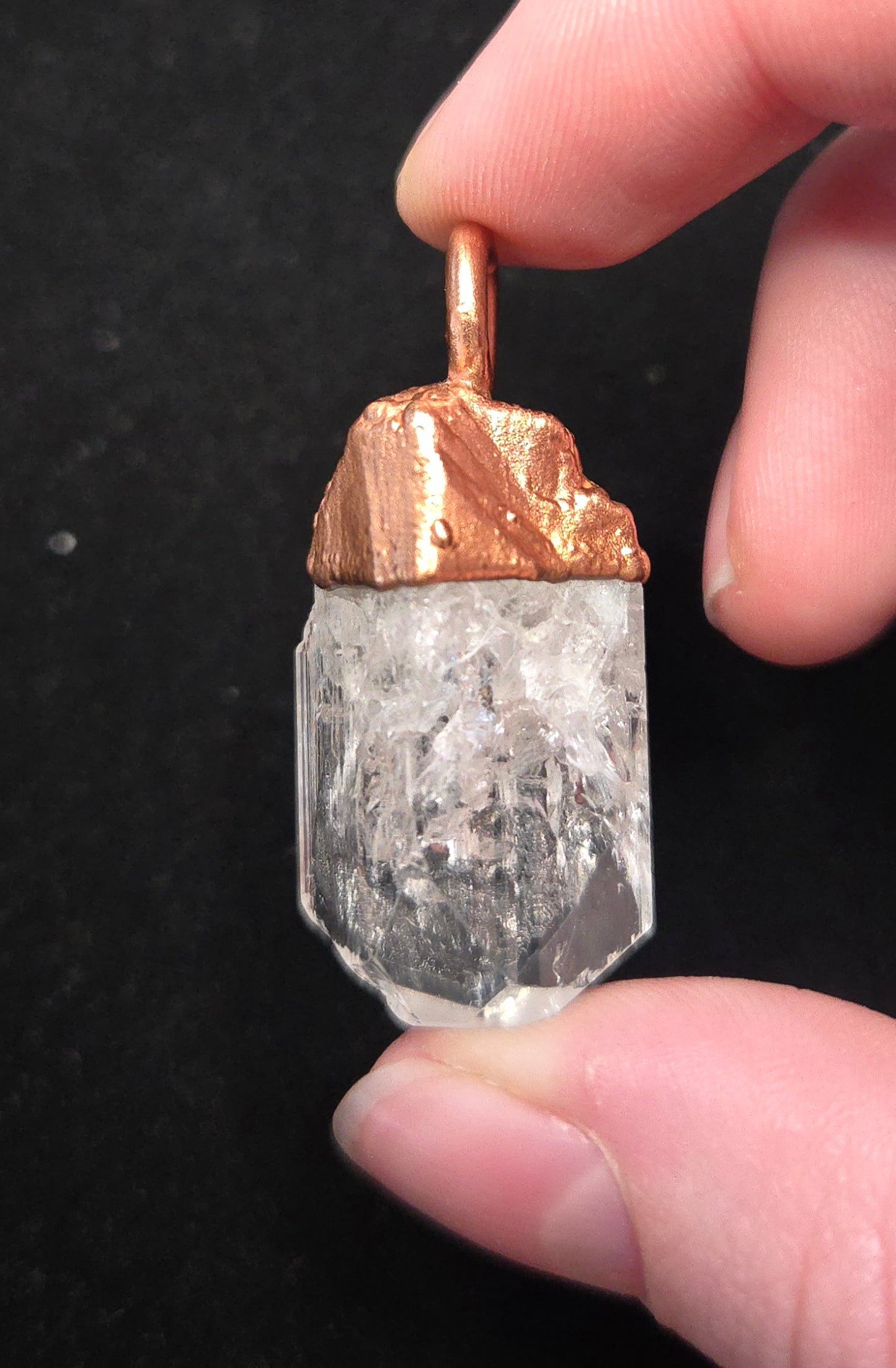 Danburite Copper Pendant