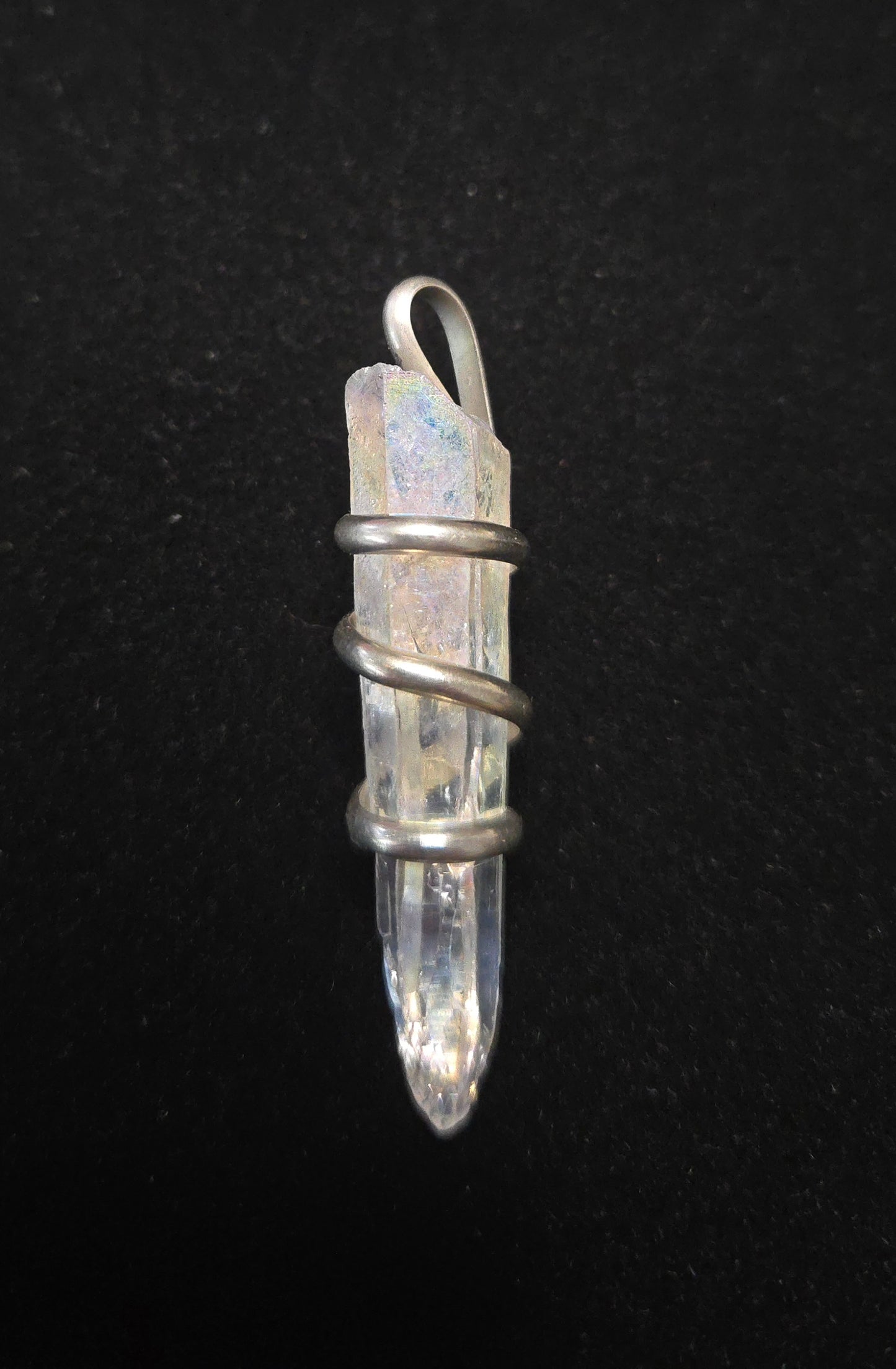 Angel Aura Quartz Sterling Silver Pendant