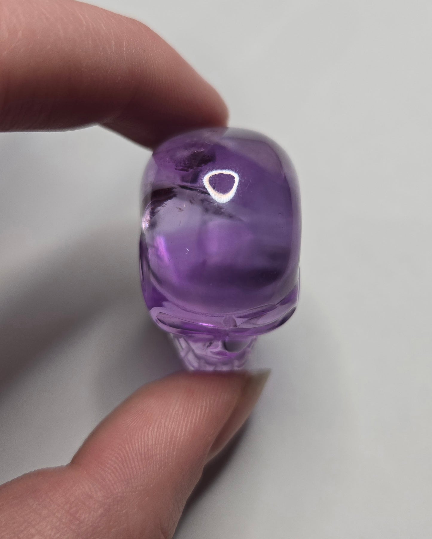 Amethyst Skull Carving - Small