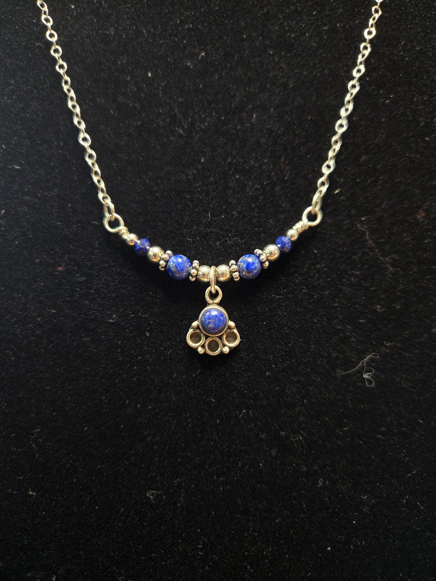 Sterling Silver Lapis Lazuli Necklace