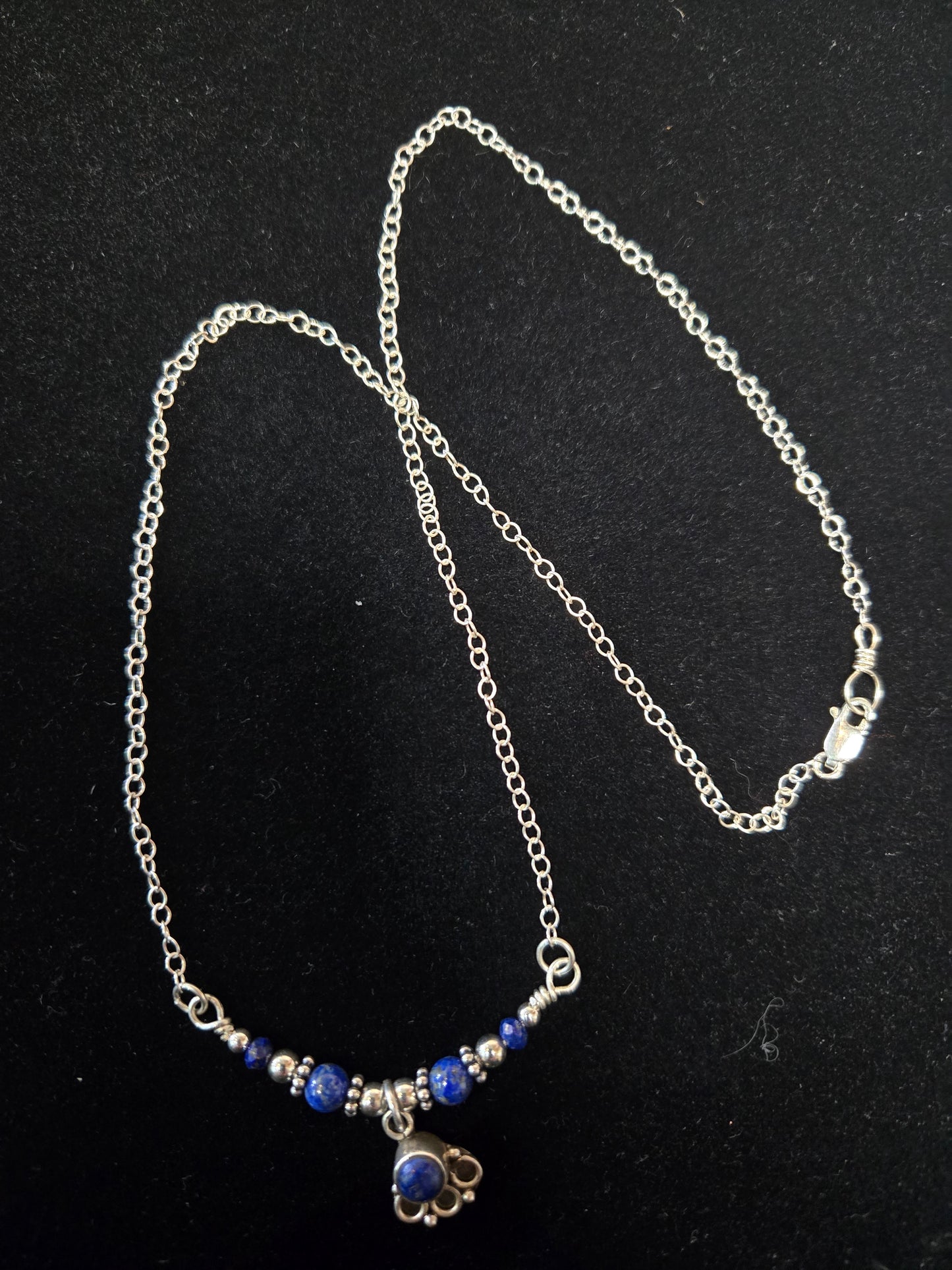 Sterling Silver Lapis Lazuli Necklace
