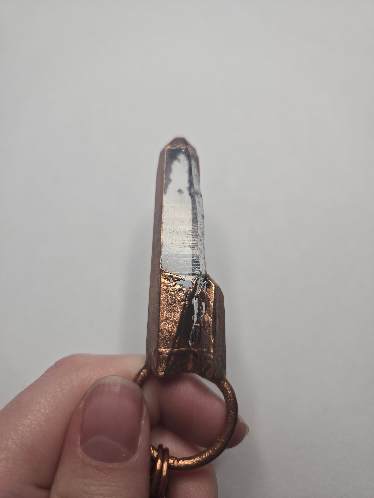 Indigo Aura Quartz Copper Necklace