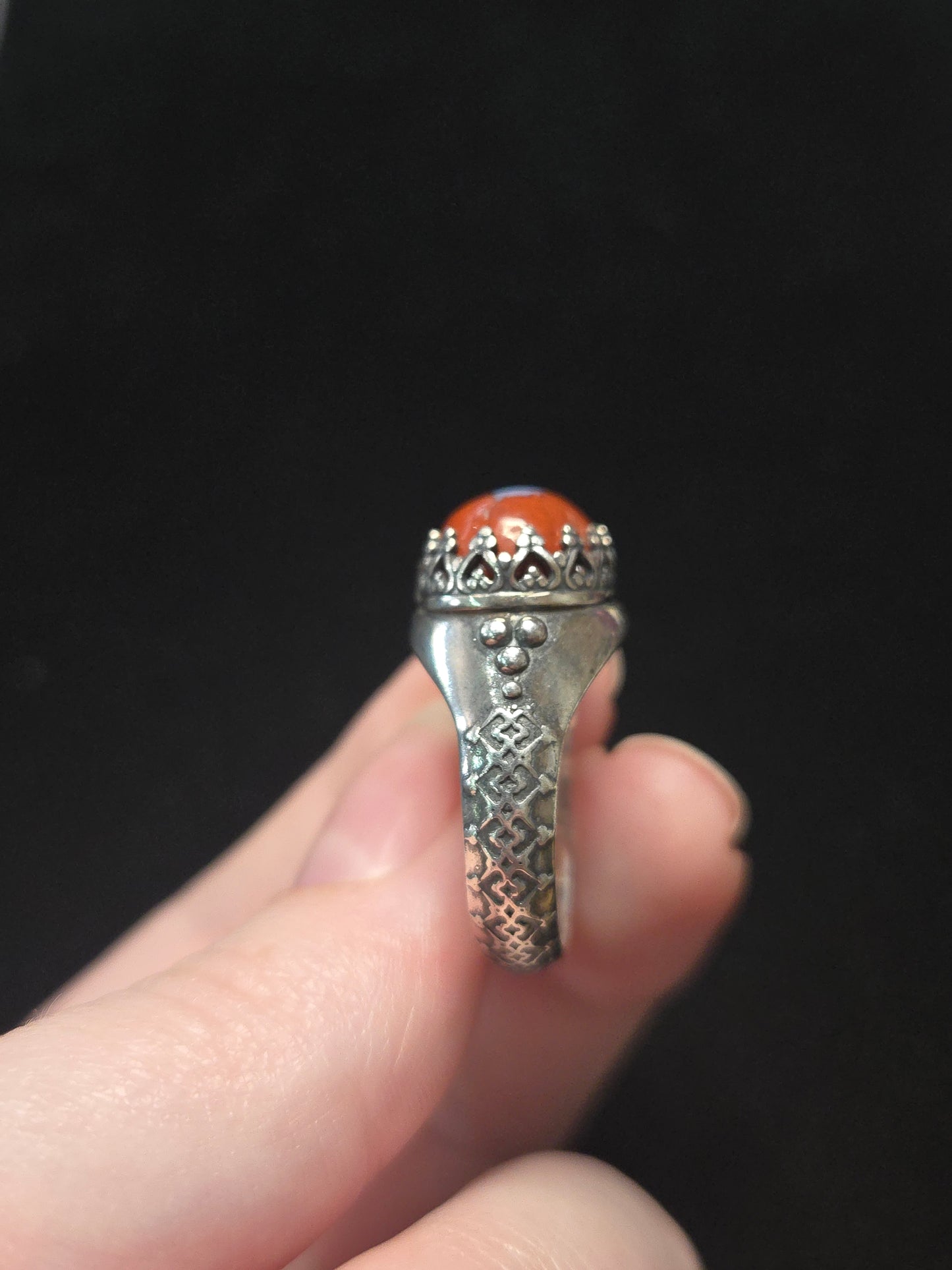Sterling Silver and Brecciated Red Jasper