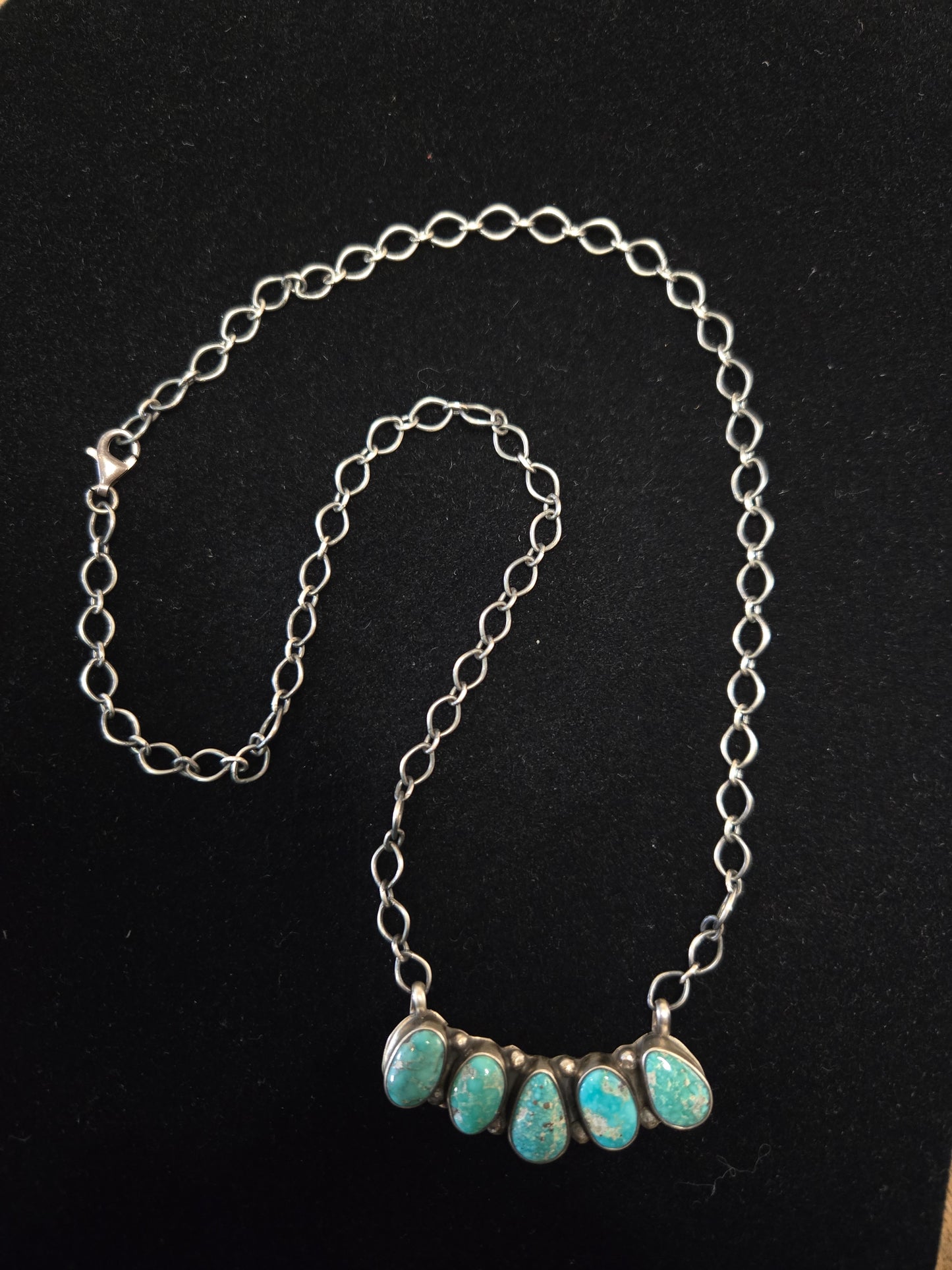 Turquoise and Sterling Silver Necklace
