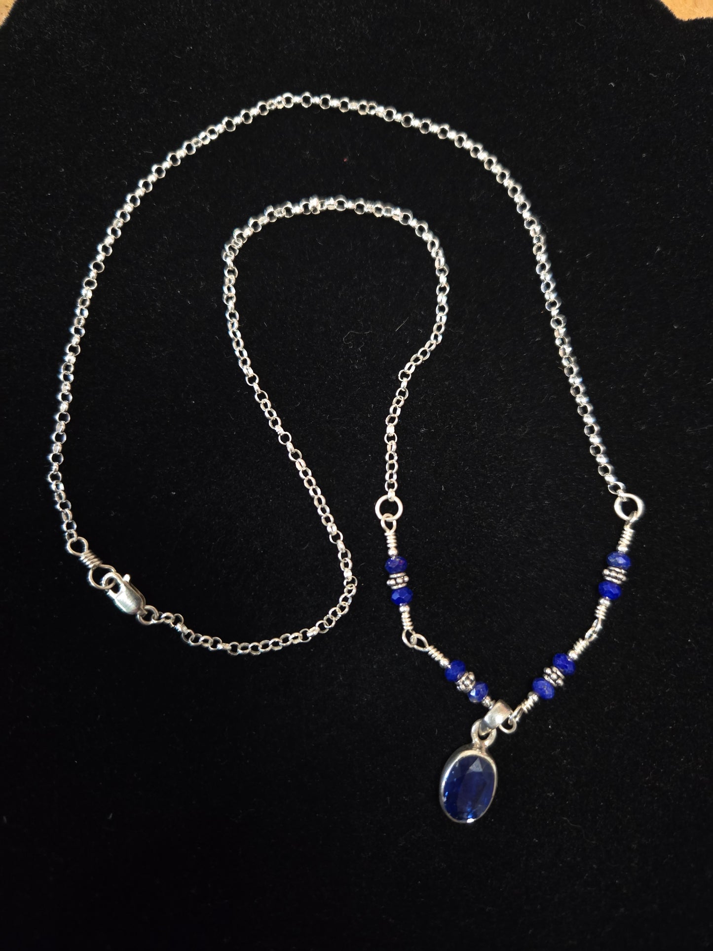 Faceted Blue Kyanite Necklace