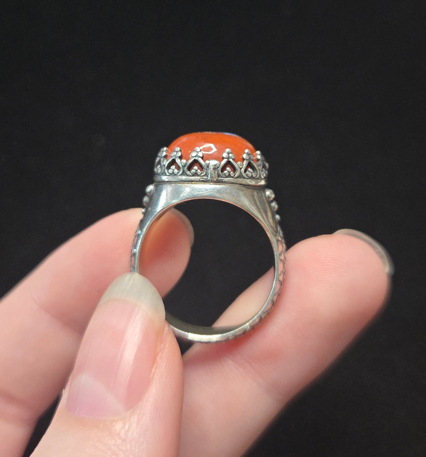 Sterling Silver and Brecciated Red Jasper