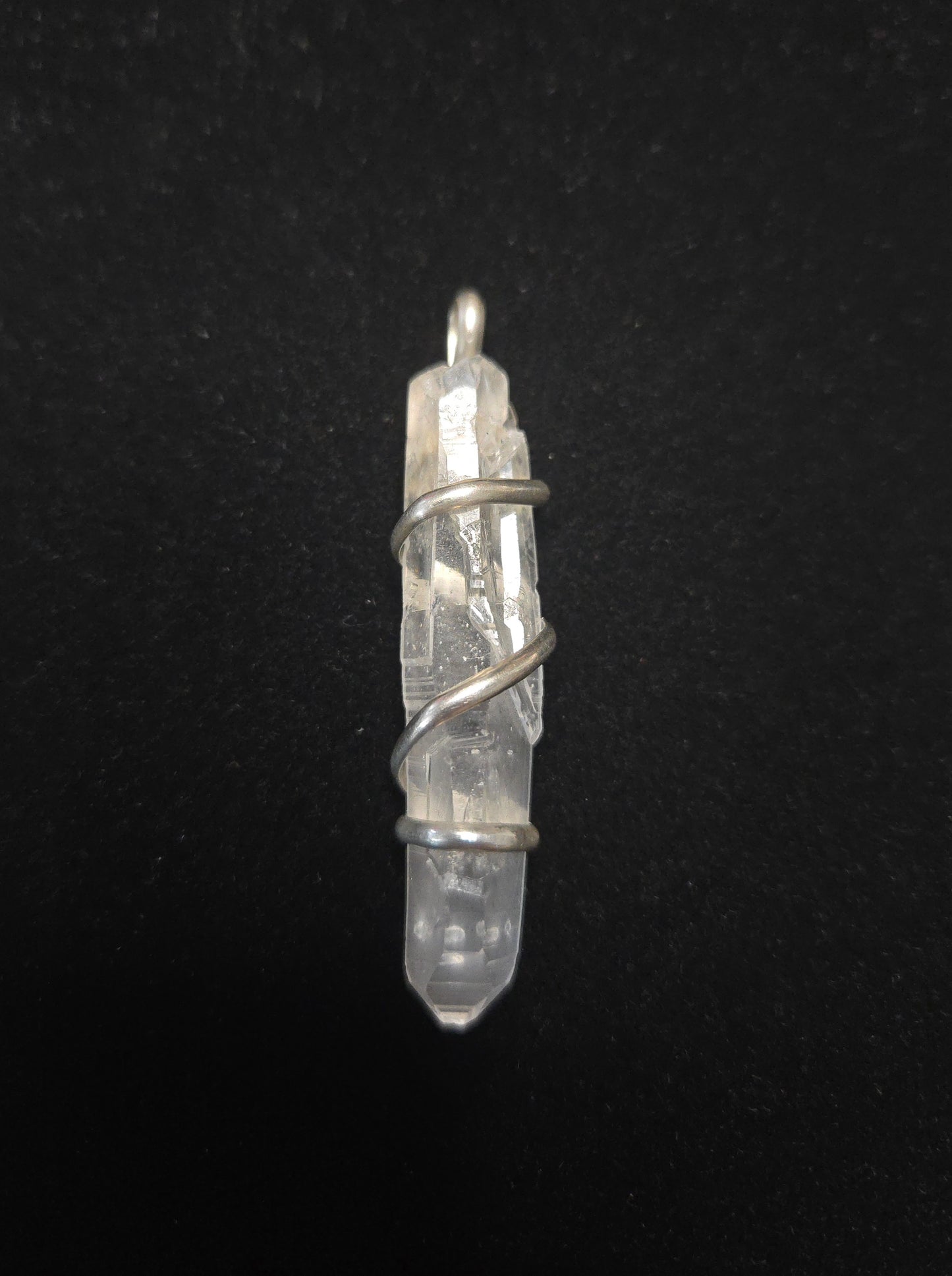 Clear Quartz Sterling Silver Pendant