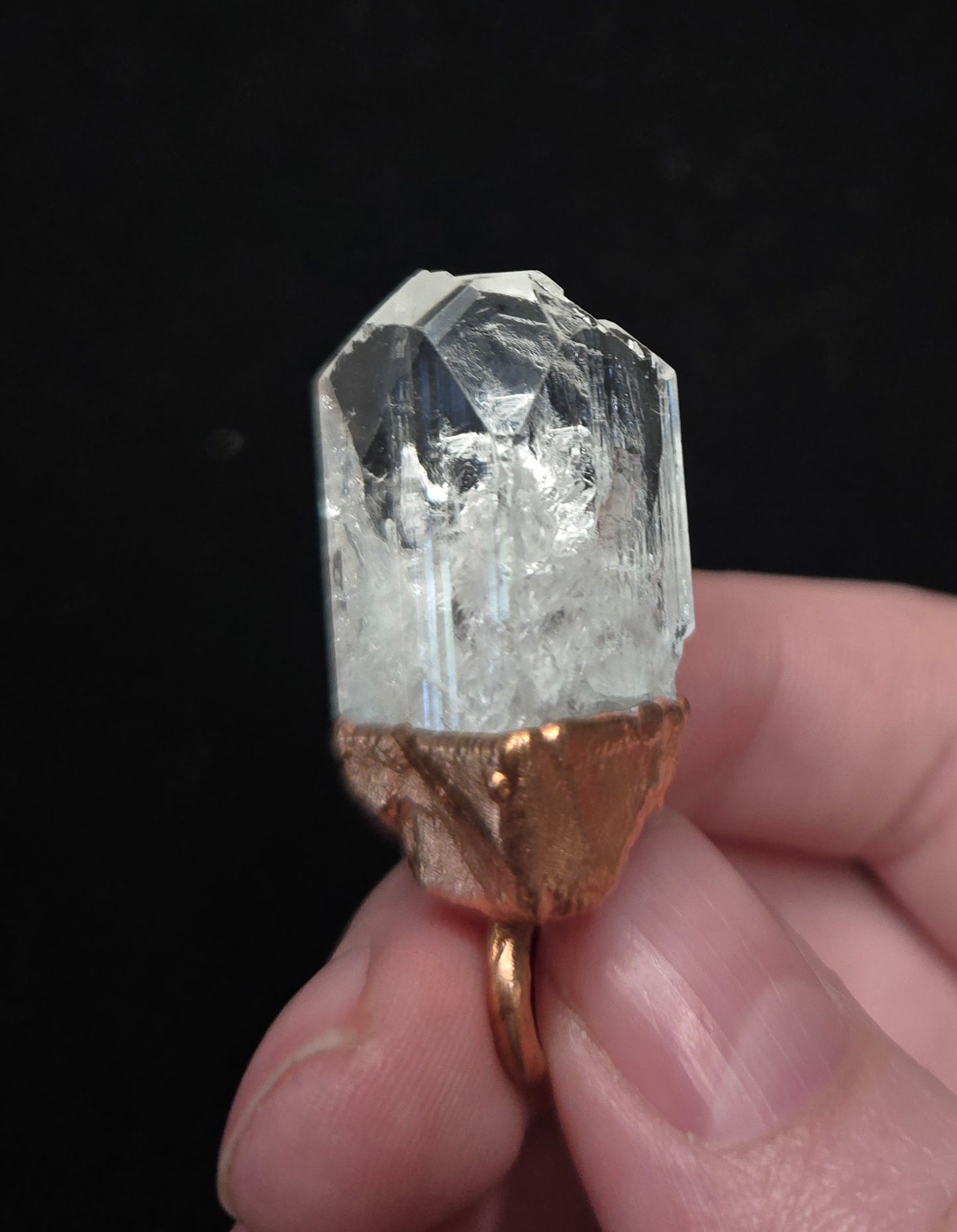 Danburite Copper Pendant