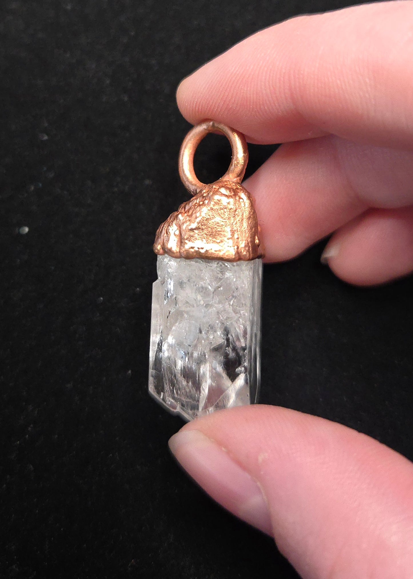 Danburite Copper Pendant