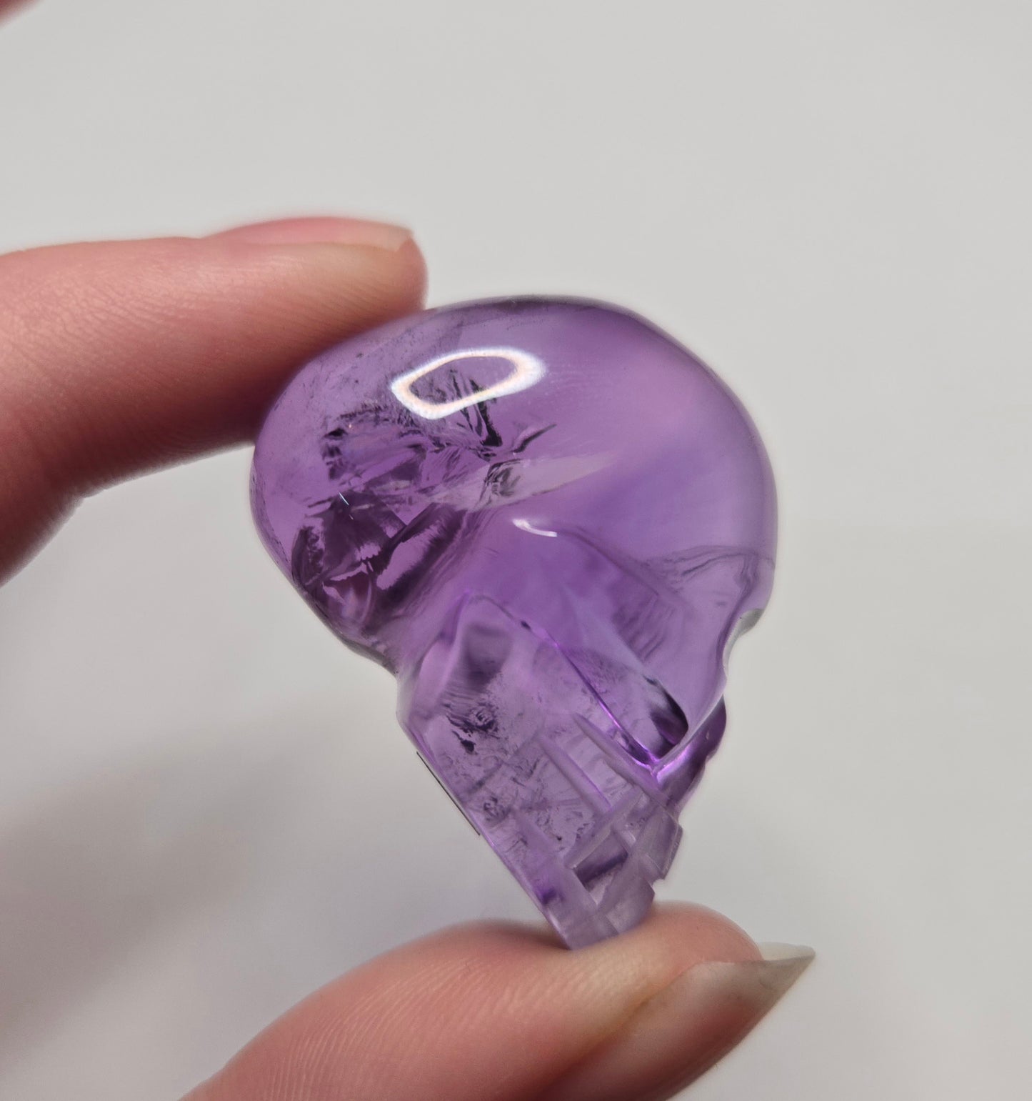 Amethyst Skull Carving - Small