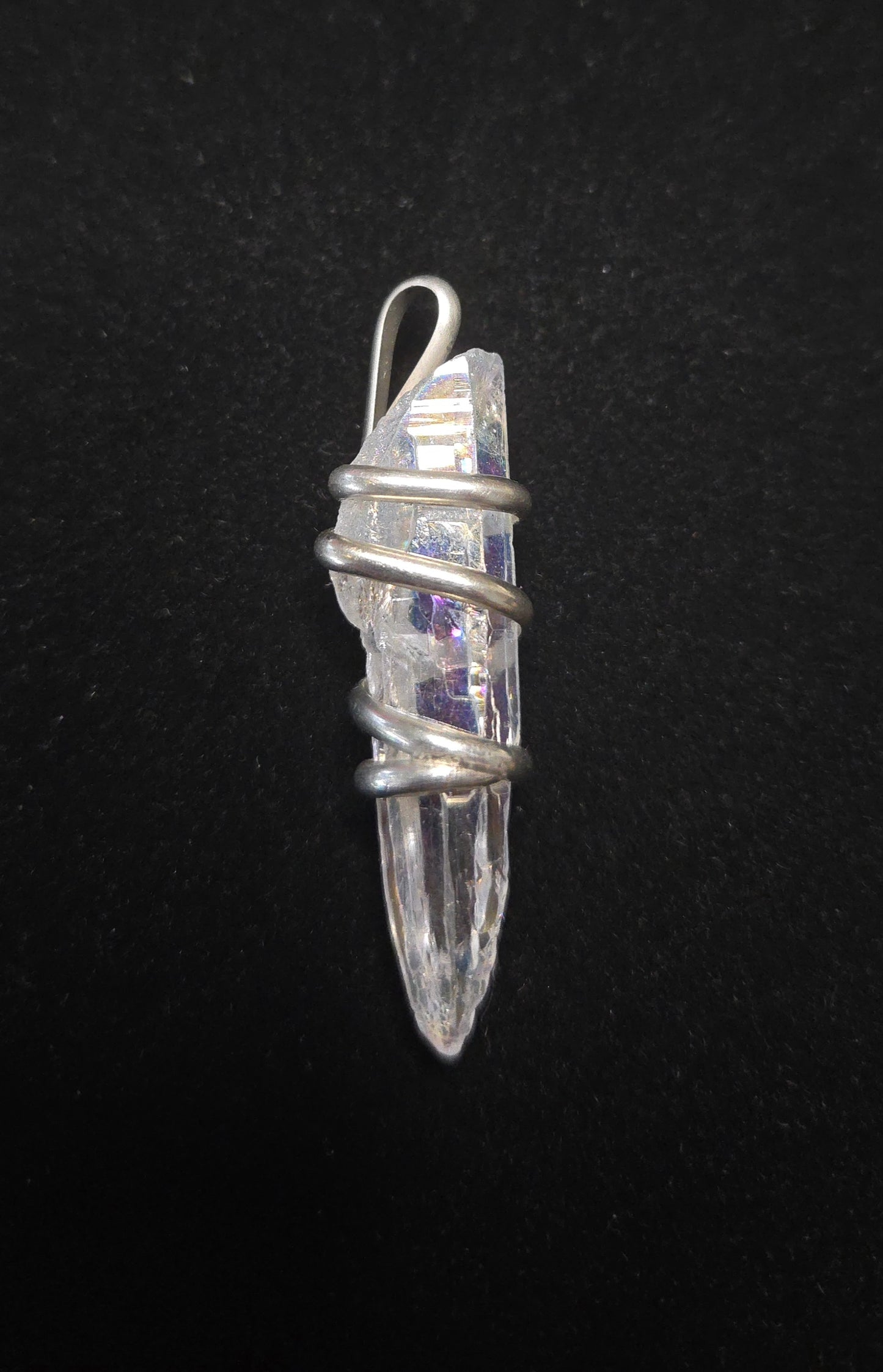 Angel Aura Quartz Sterling Silver Pendant