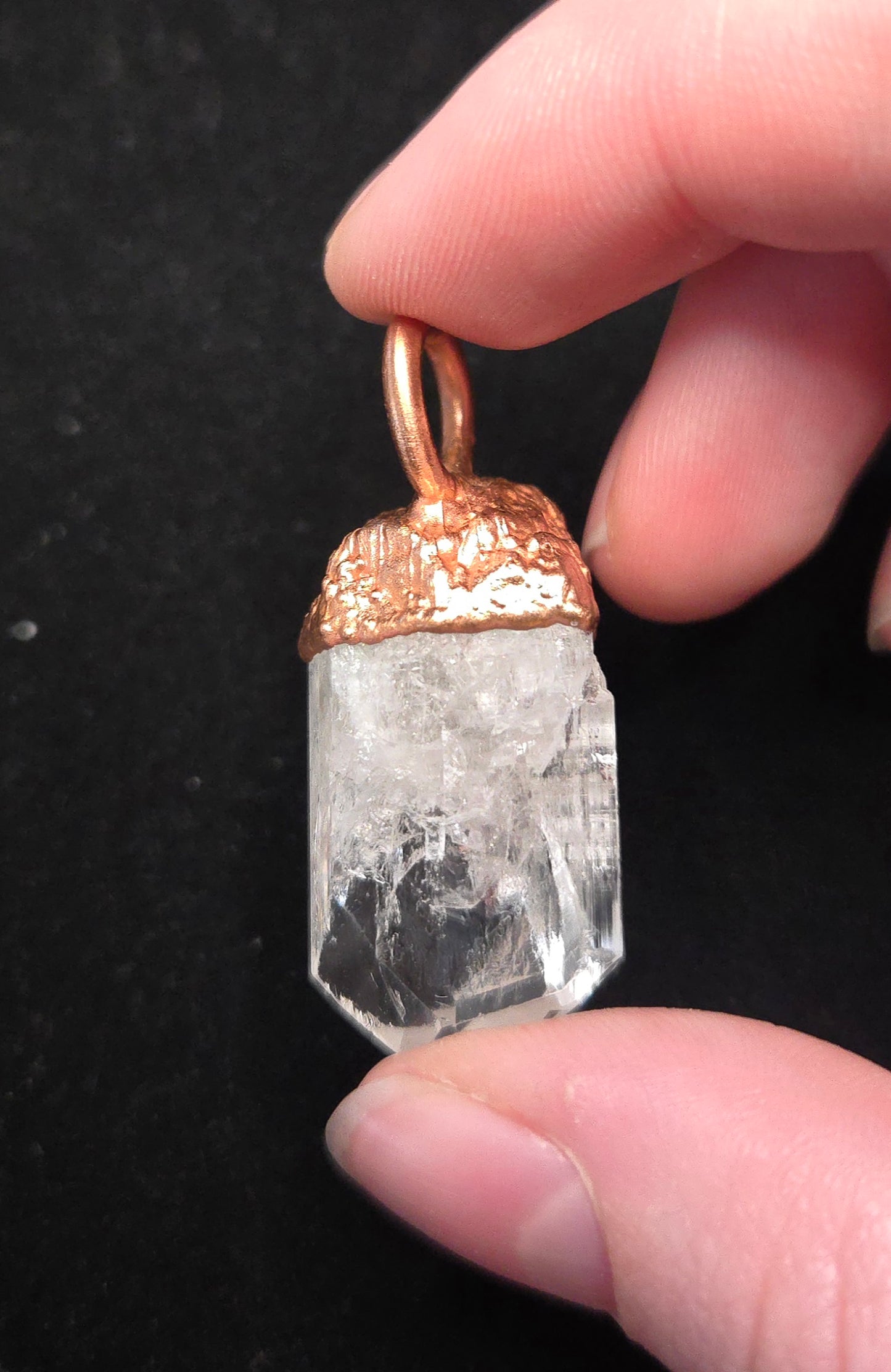 Danburite Copper Pendant