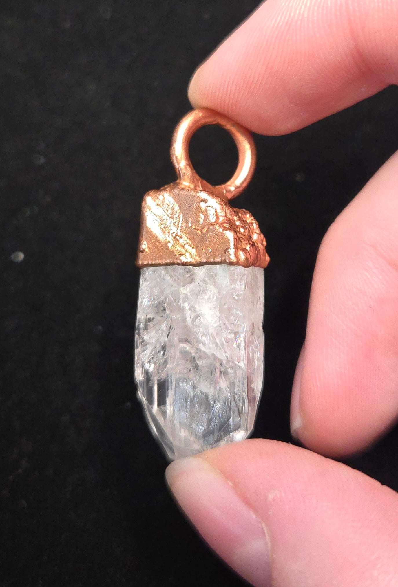 Danburite Copper Pendant