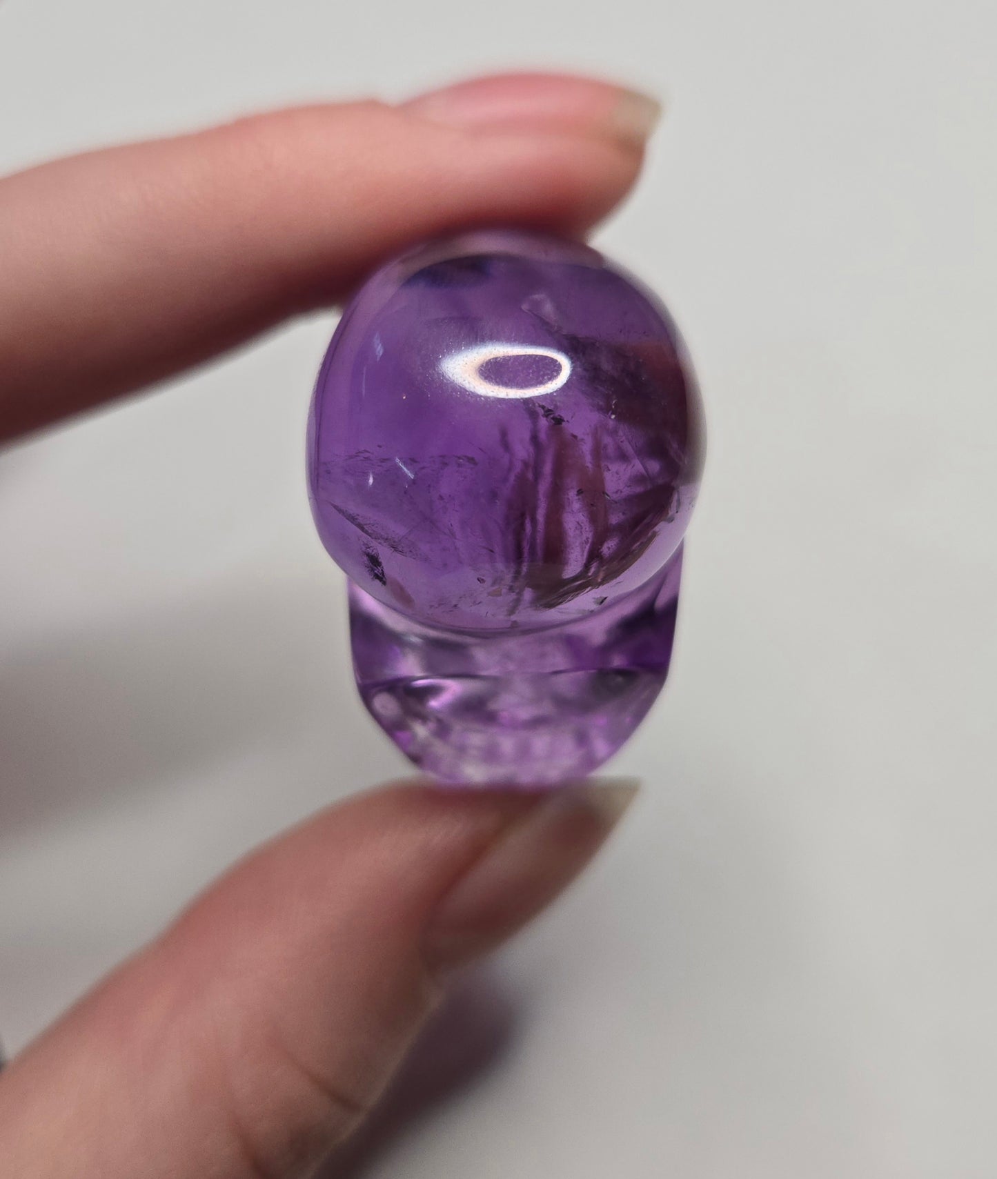 Amethyst Skull Carving - Small