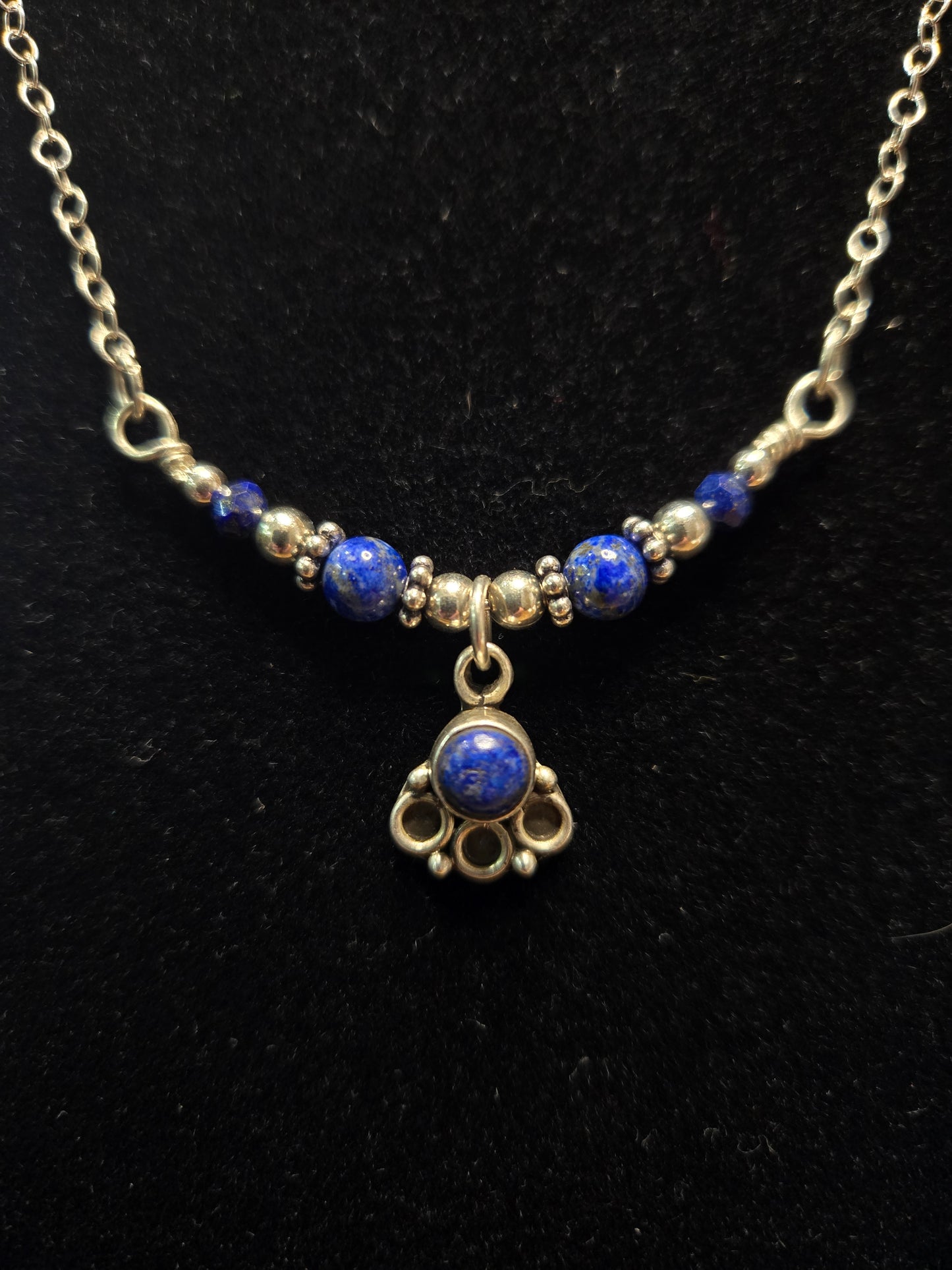 Sterling Silver Lapis Lazuli Necklace