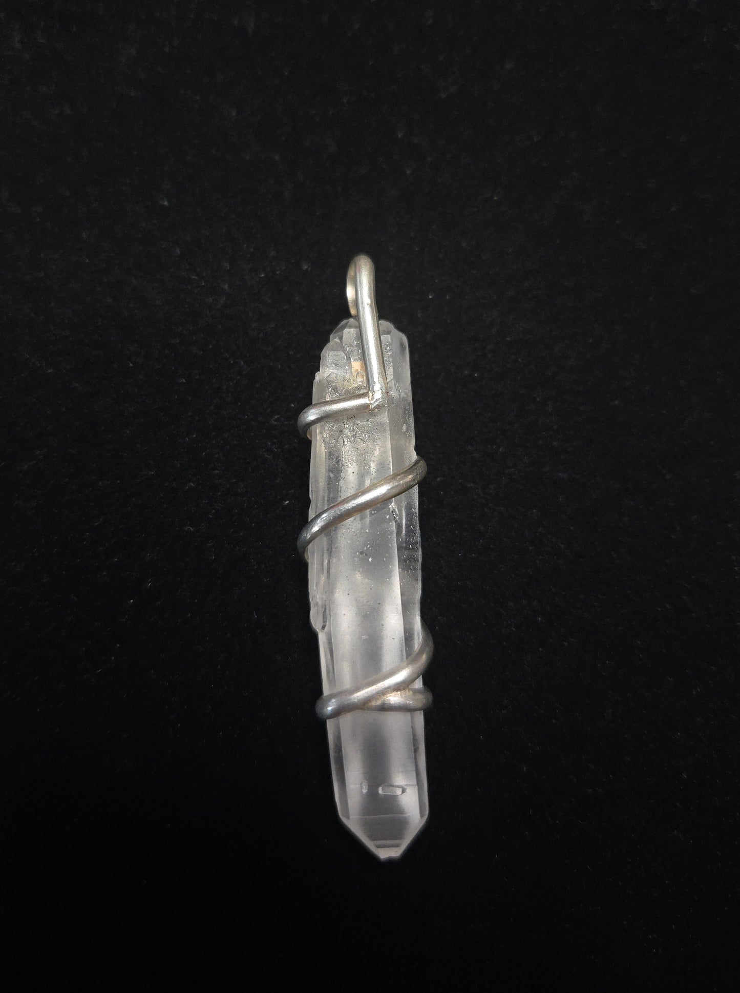 Clear Quartz Sterling Silver Pendant