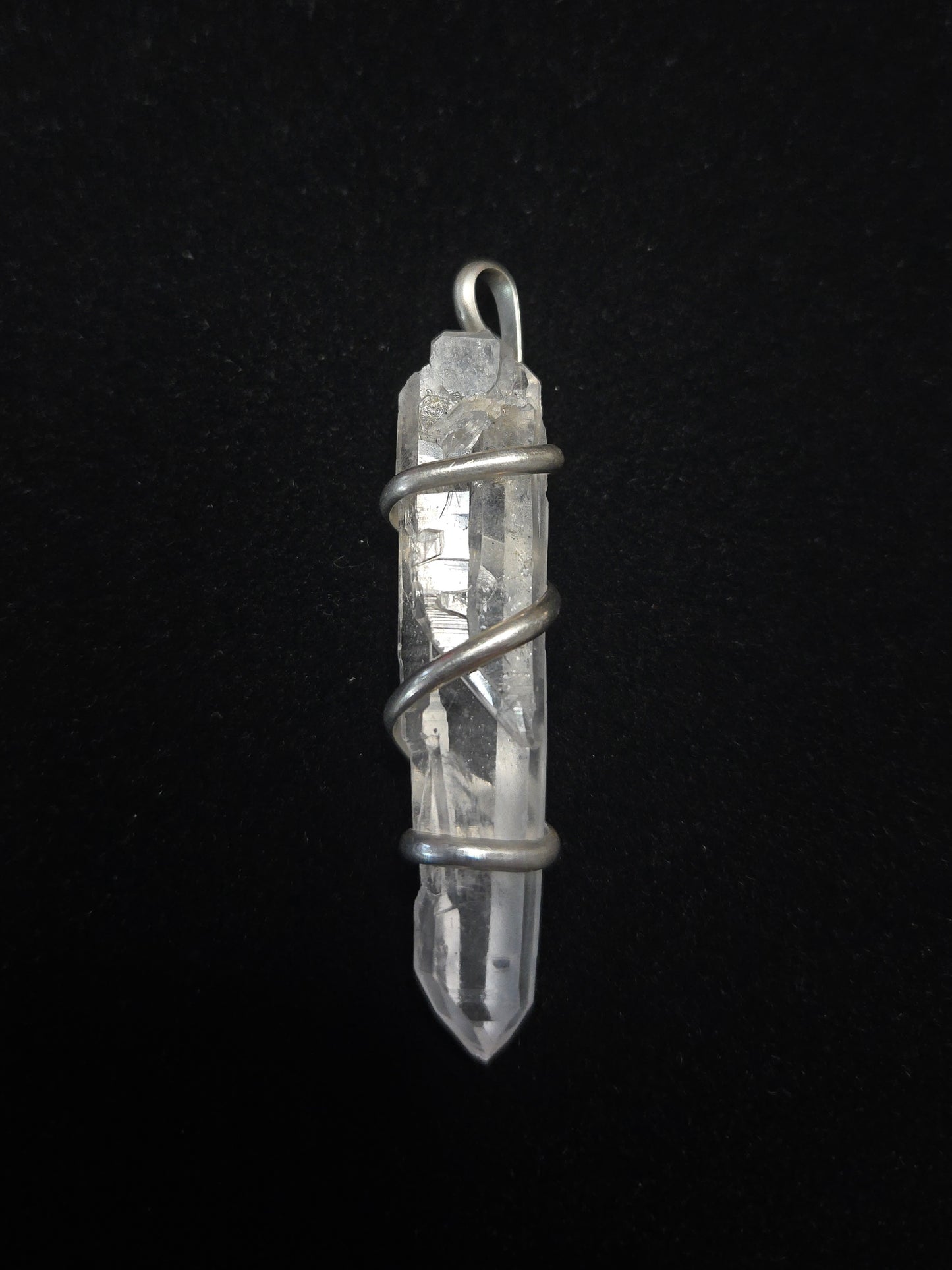 Clear Quartz Sterling Silver Pendant